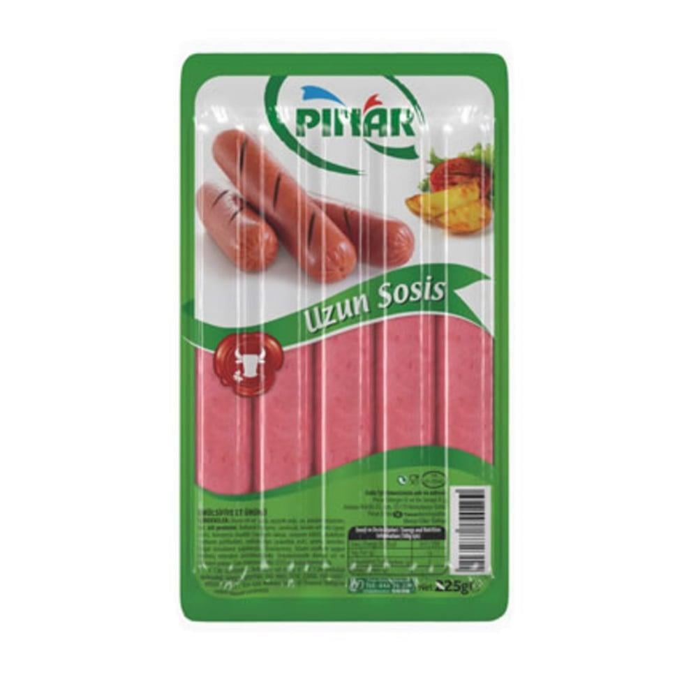 Pınar Dana Sosis Soyulmuş Uzun 225 grPınar