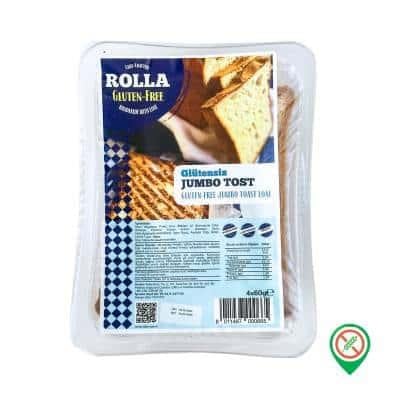 Rolla Glutensiz Jumbo Tost Ekmeği 4x60 grRolla