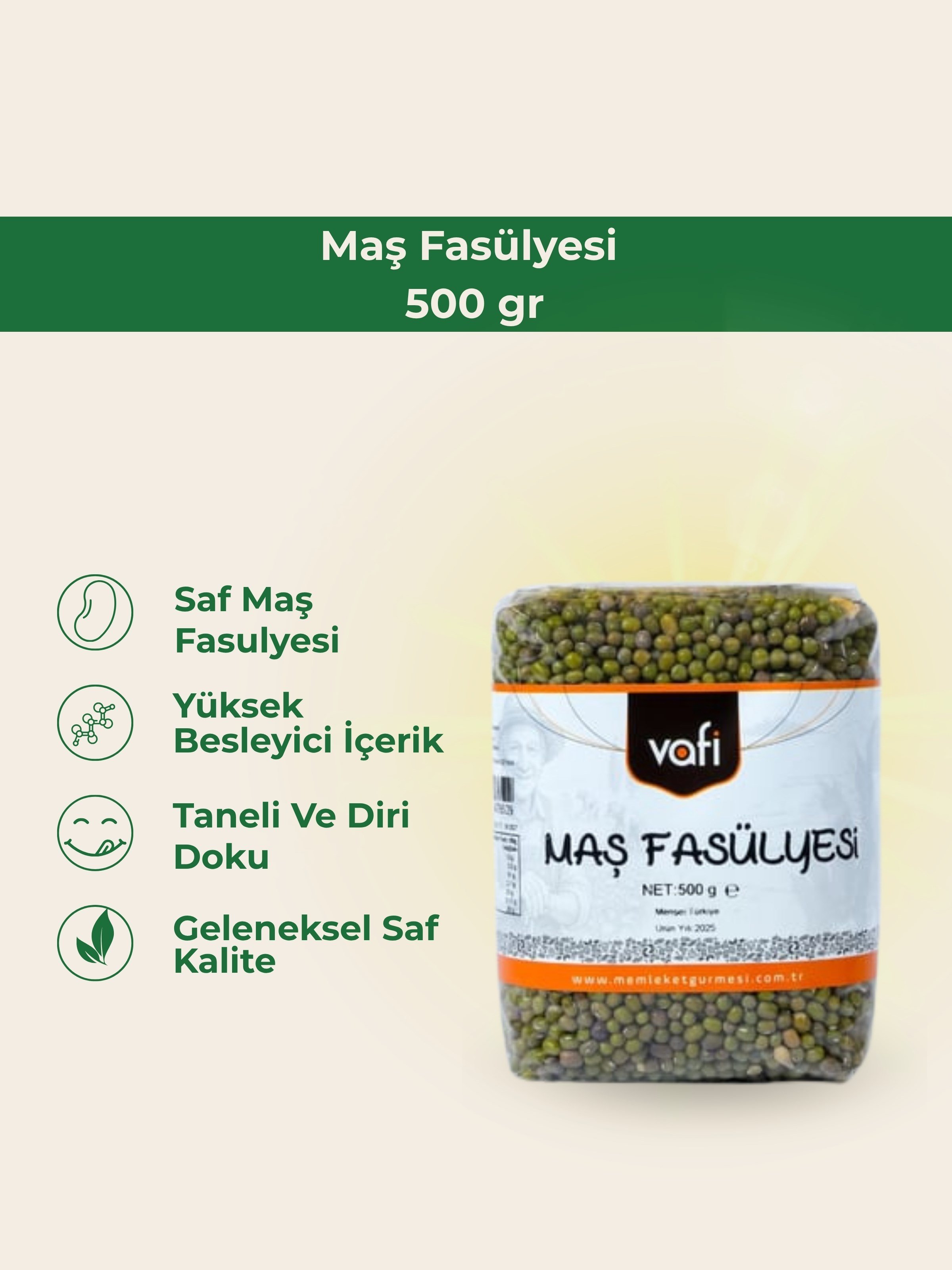 Vafi Maş Fasülyesi 500 GrMemleket Gurmesi
