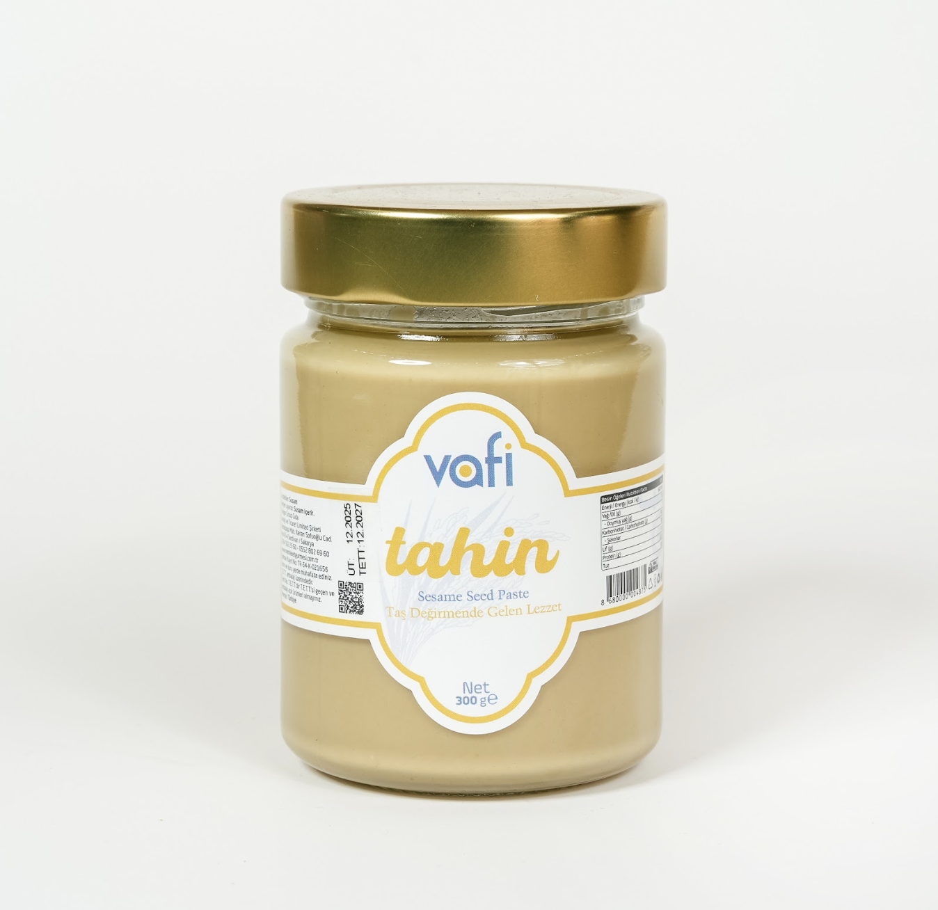 Vafi Organik Tahin 300 grMemleket Gurmesi