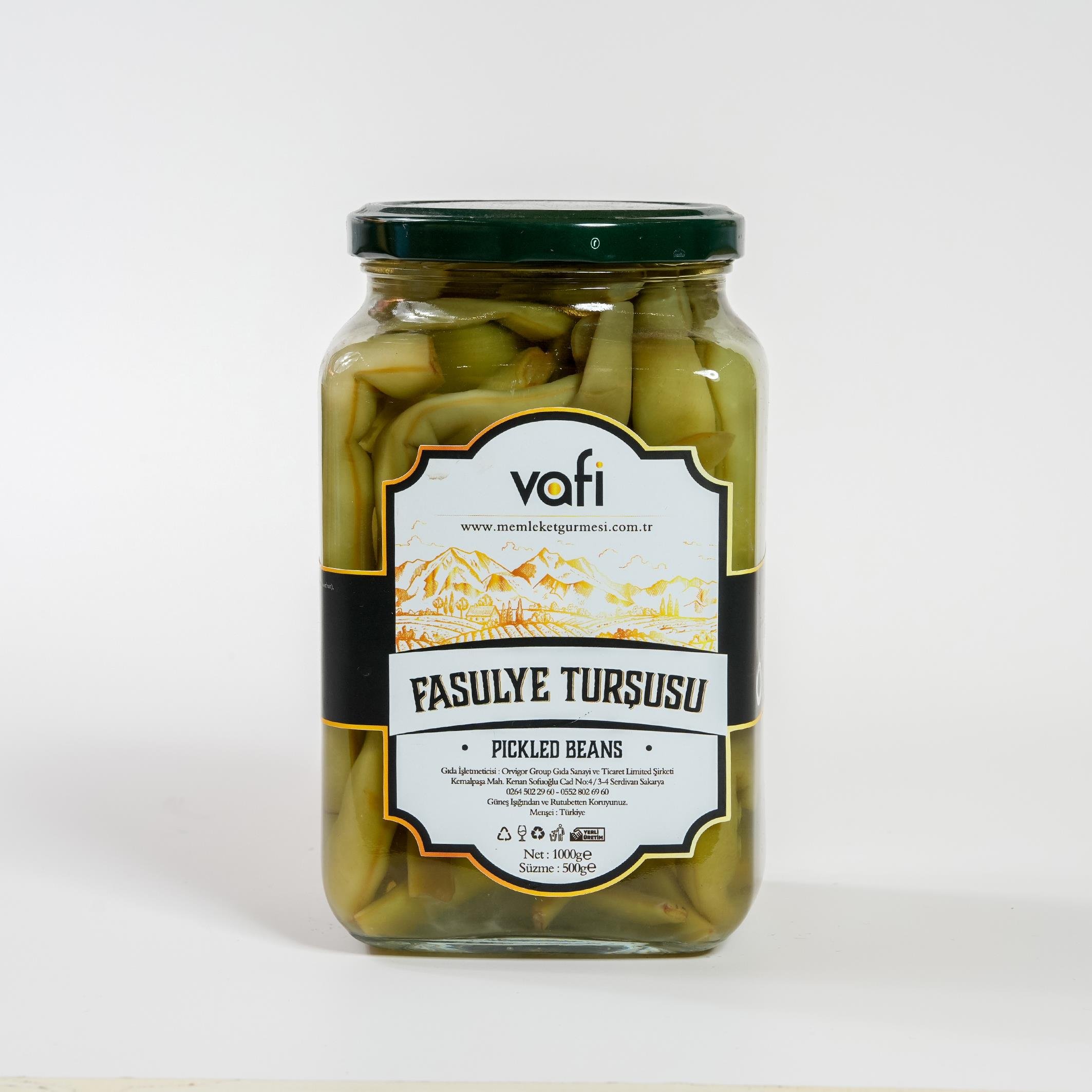 Vafi Turşu Serisi Fasülye Turşusu 1000cc-500grMemleket Gurmesi