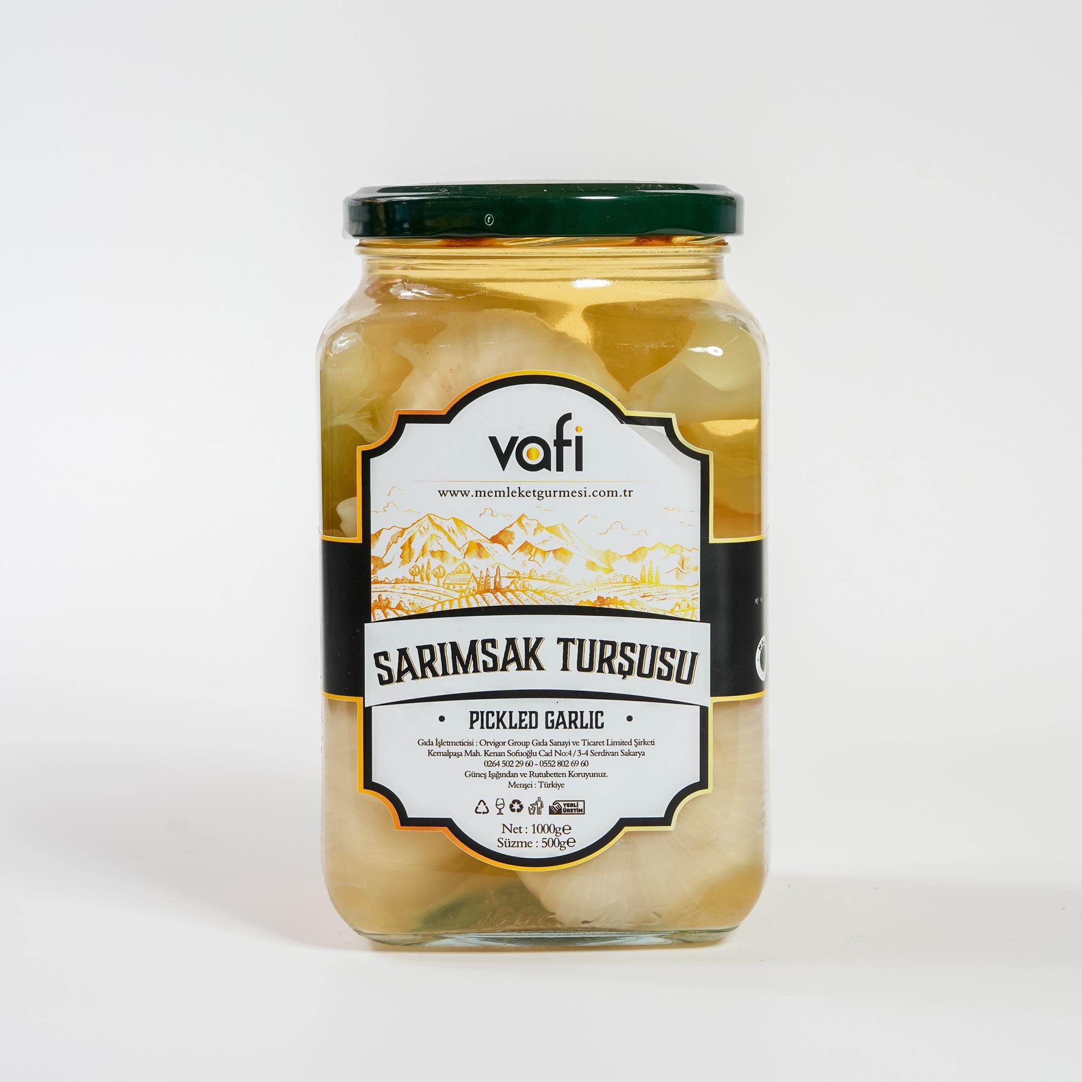 Vafi Turşu Serisi Sarımsak Turşusu 1000cc-500grVafi