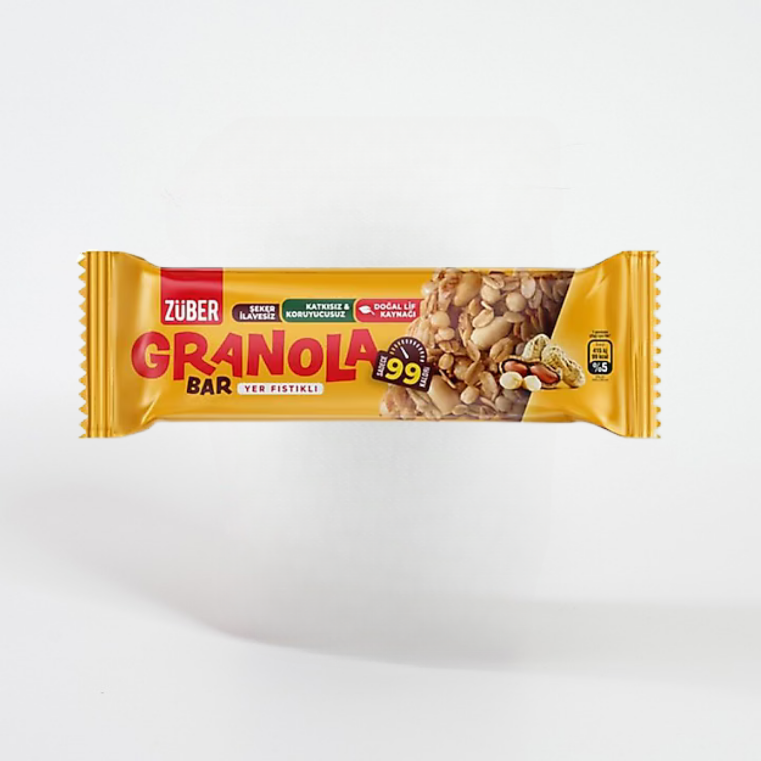 Züber Yer Fıstıklı Granola Bar 25 grZüber