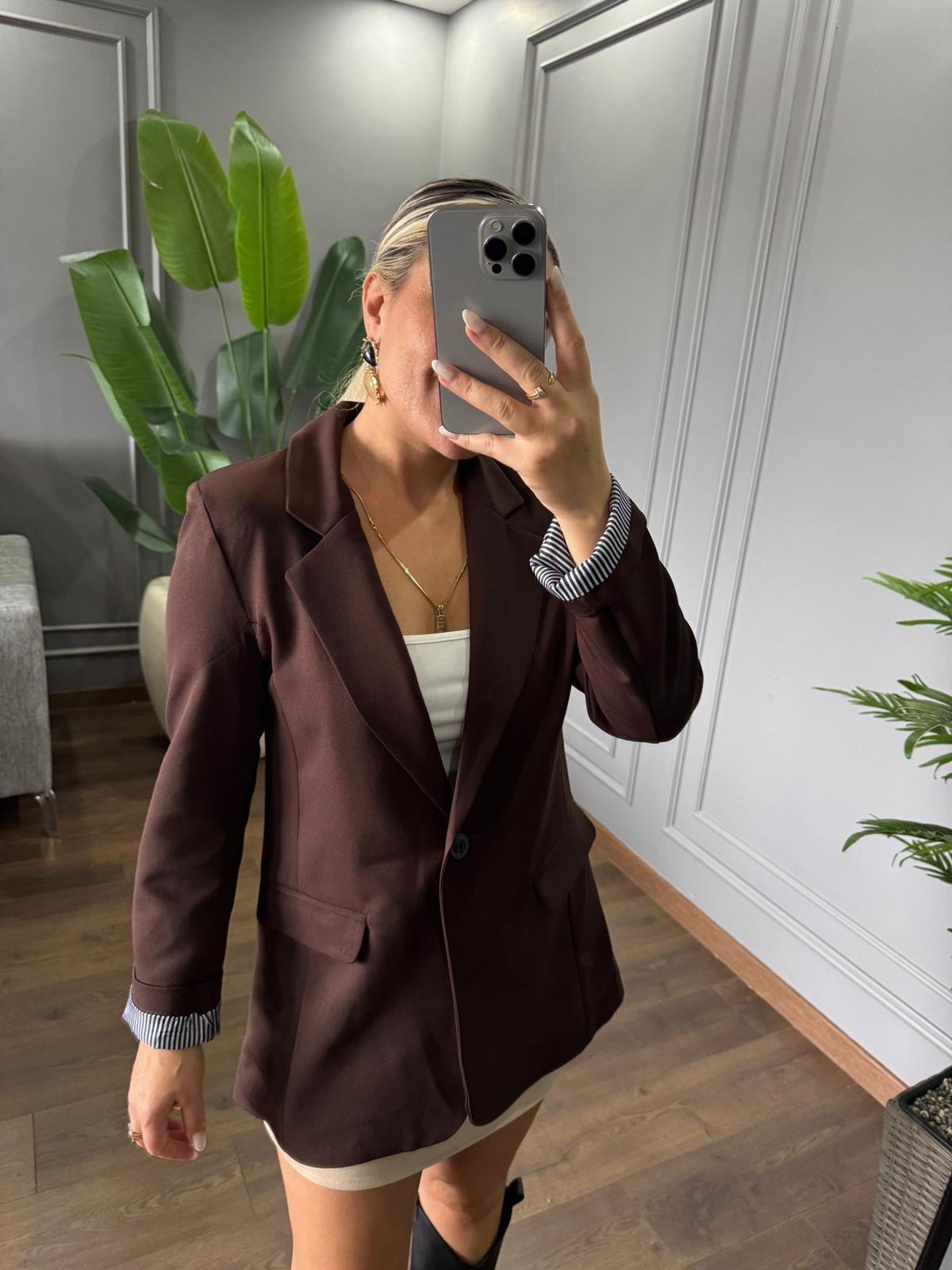 Astarlı blazer