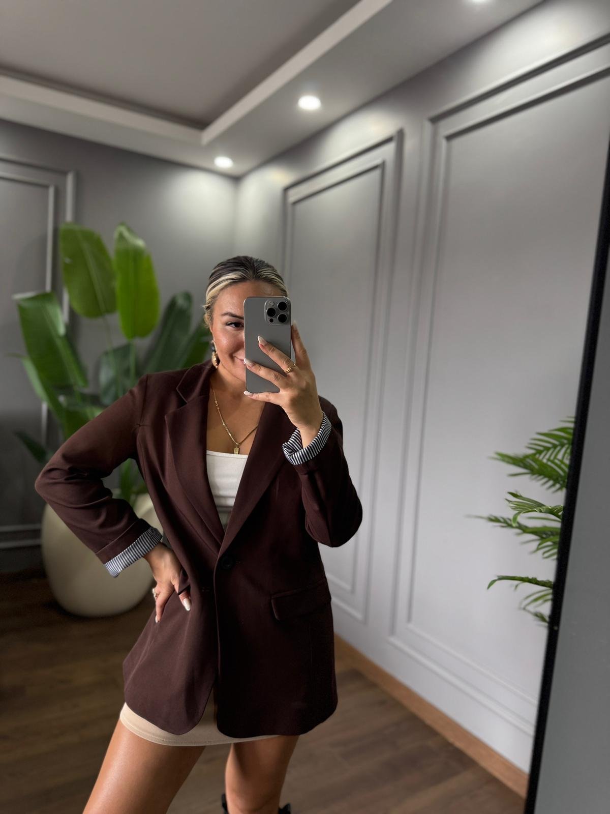 Astarlı blazer