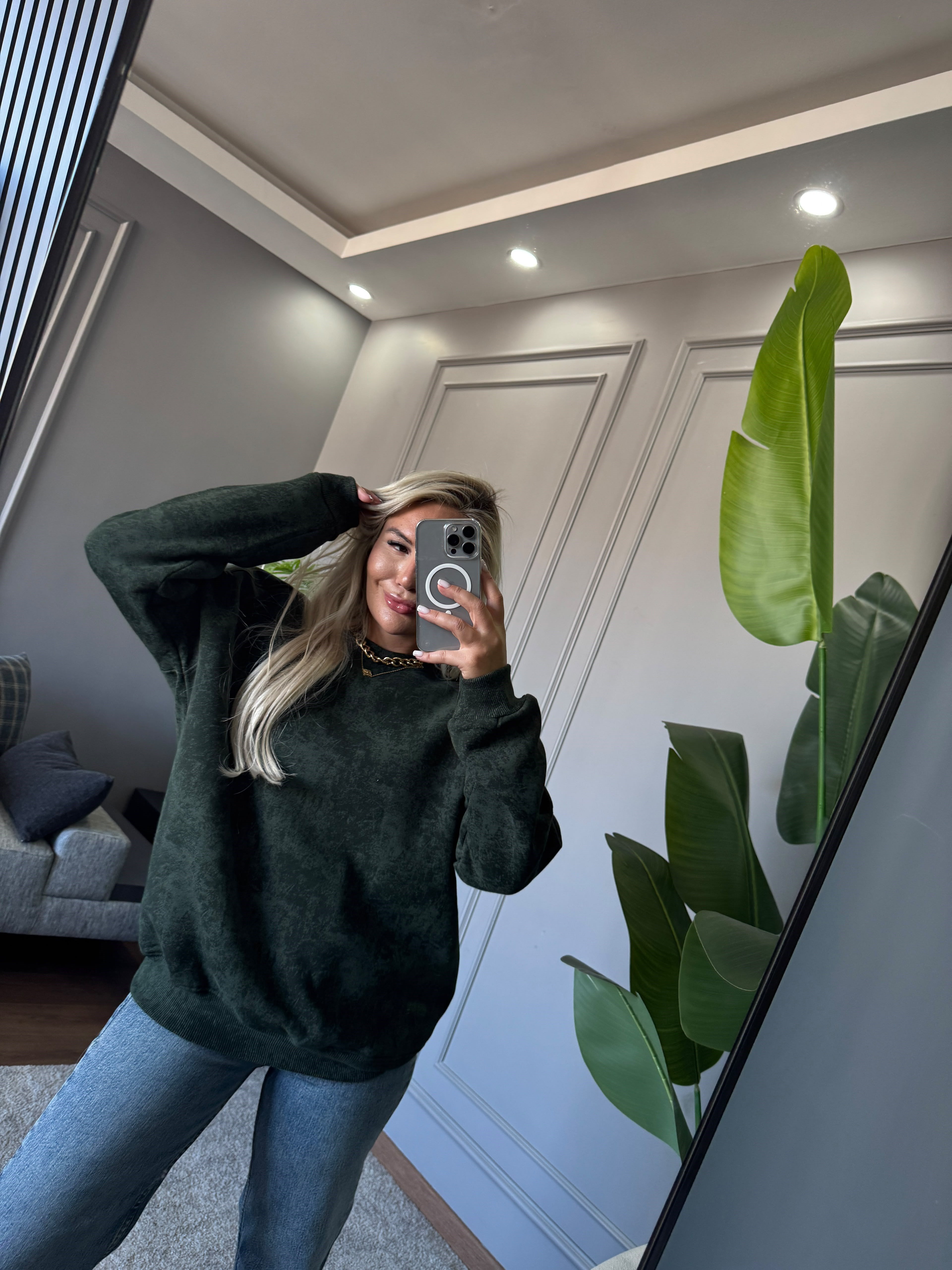 BATIK DESEN 3 İPLİK ŞARDONLU SWEAT 