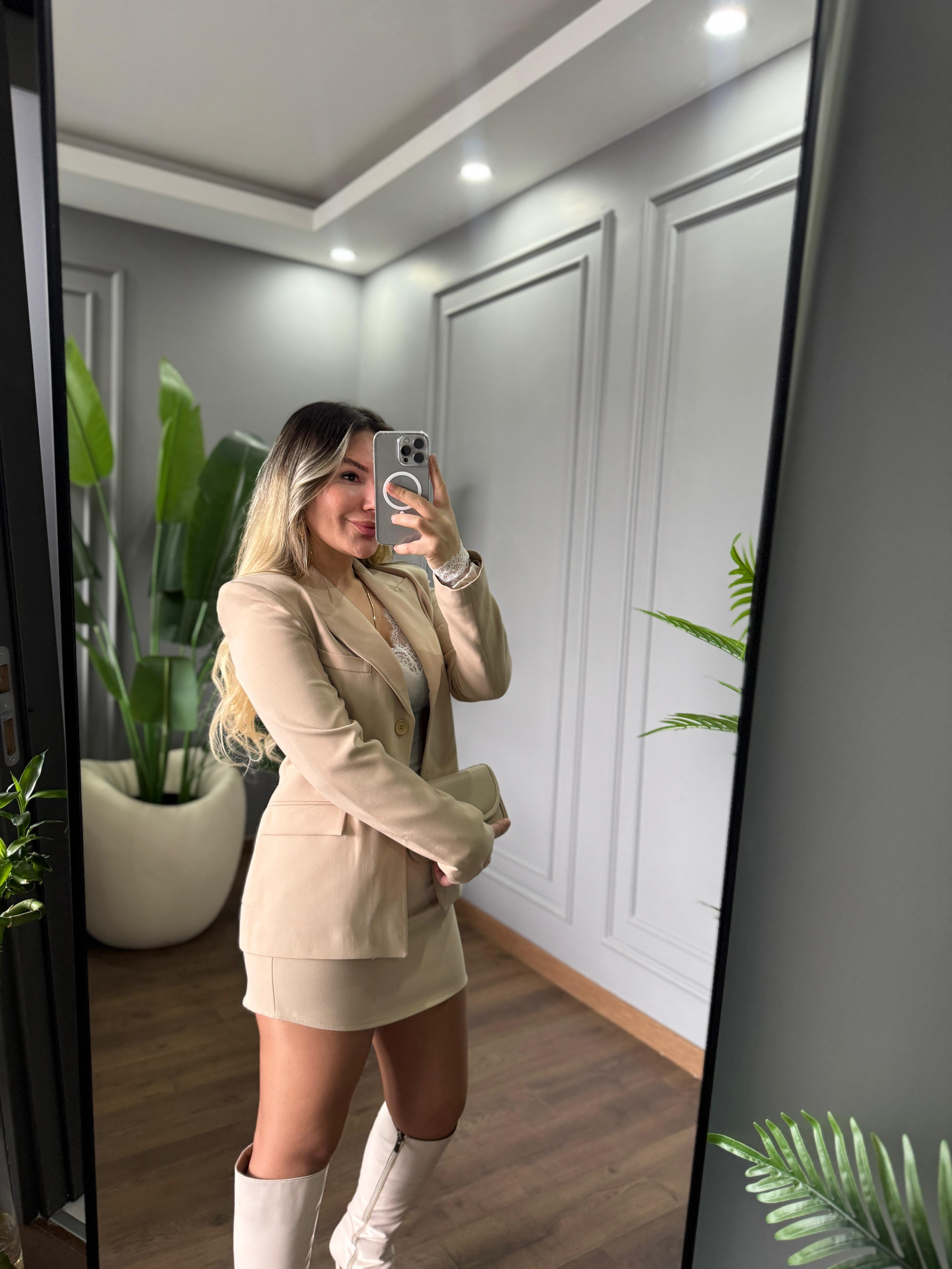 BLAZER ETEKLİ ŞIK TAKIM
