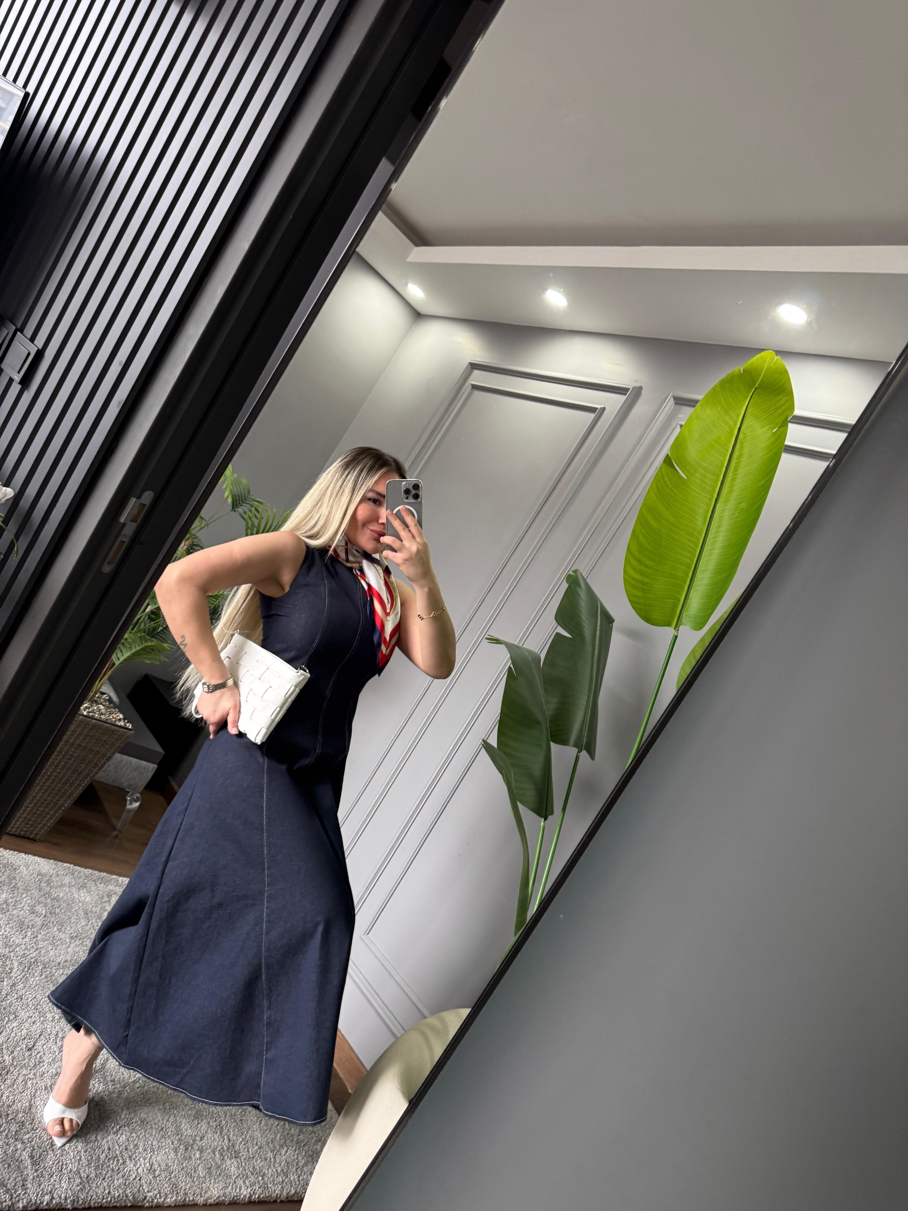 ÇAN KESİM KOT ELBİSE