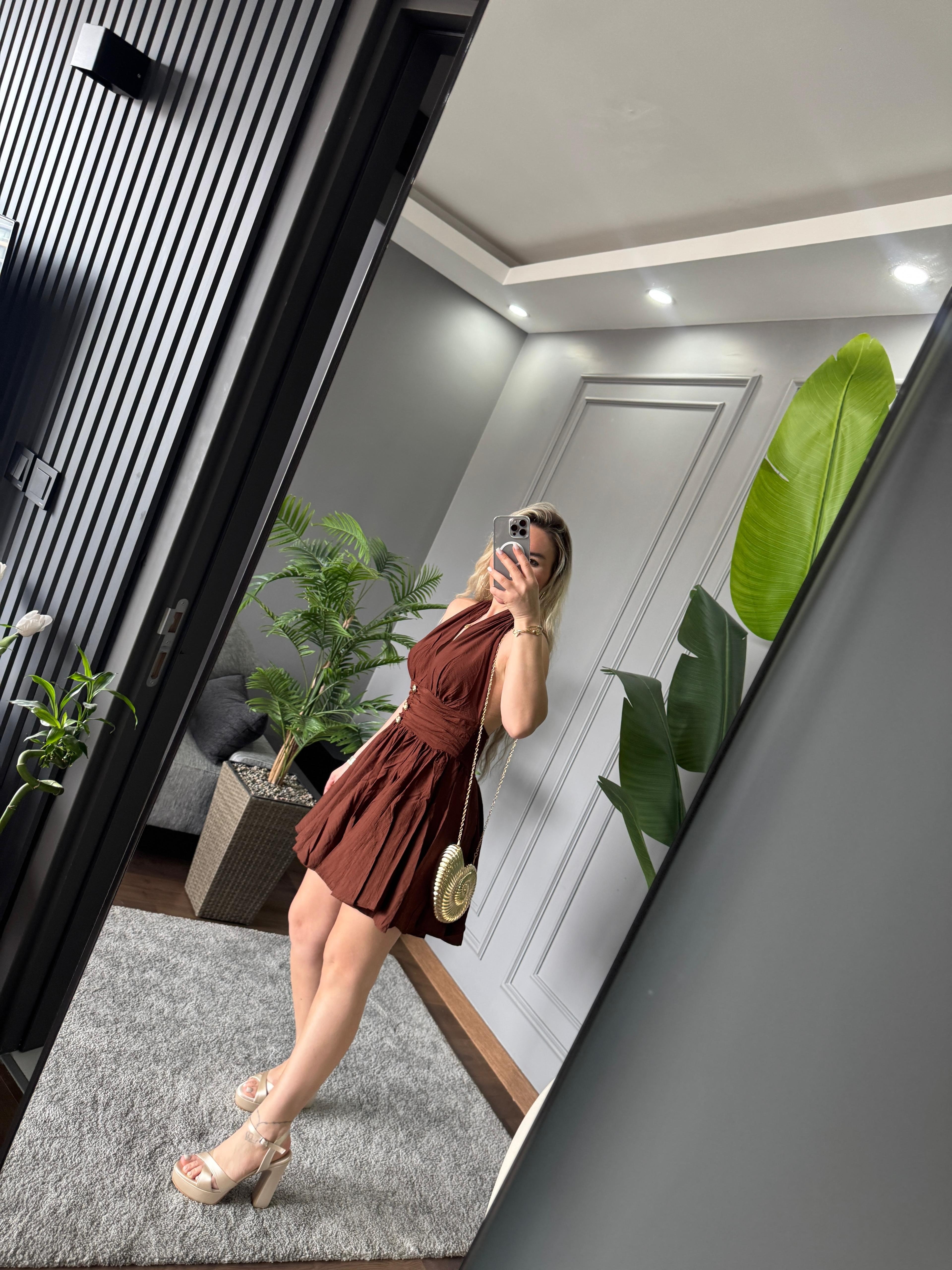 ÇAN KESİM MİNİ ELBİSE 