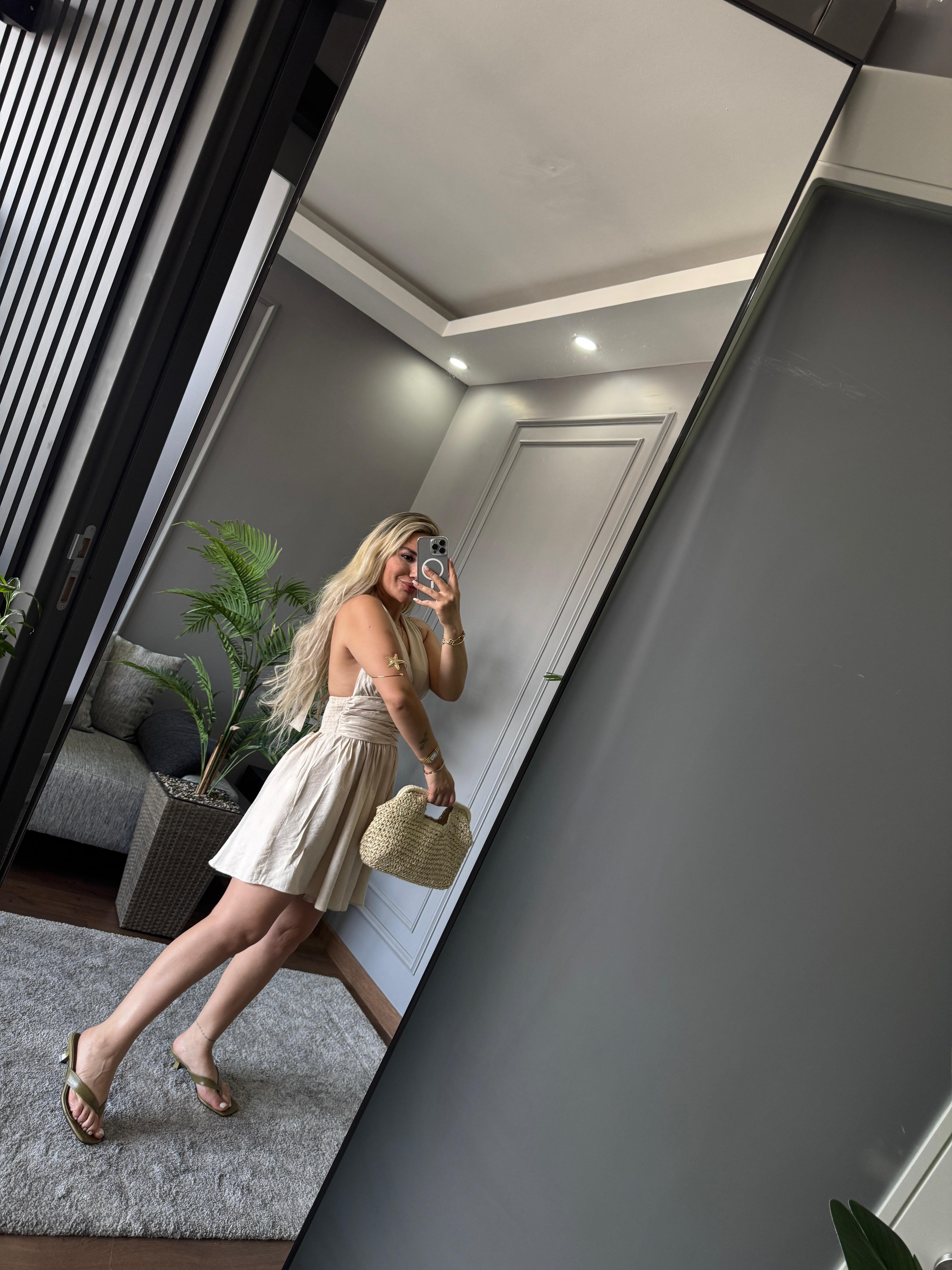 ÇAN KESİM MİNİ ELBİSE 