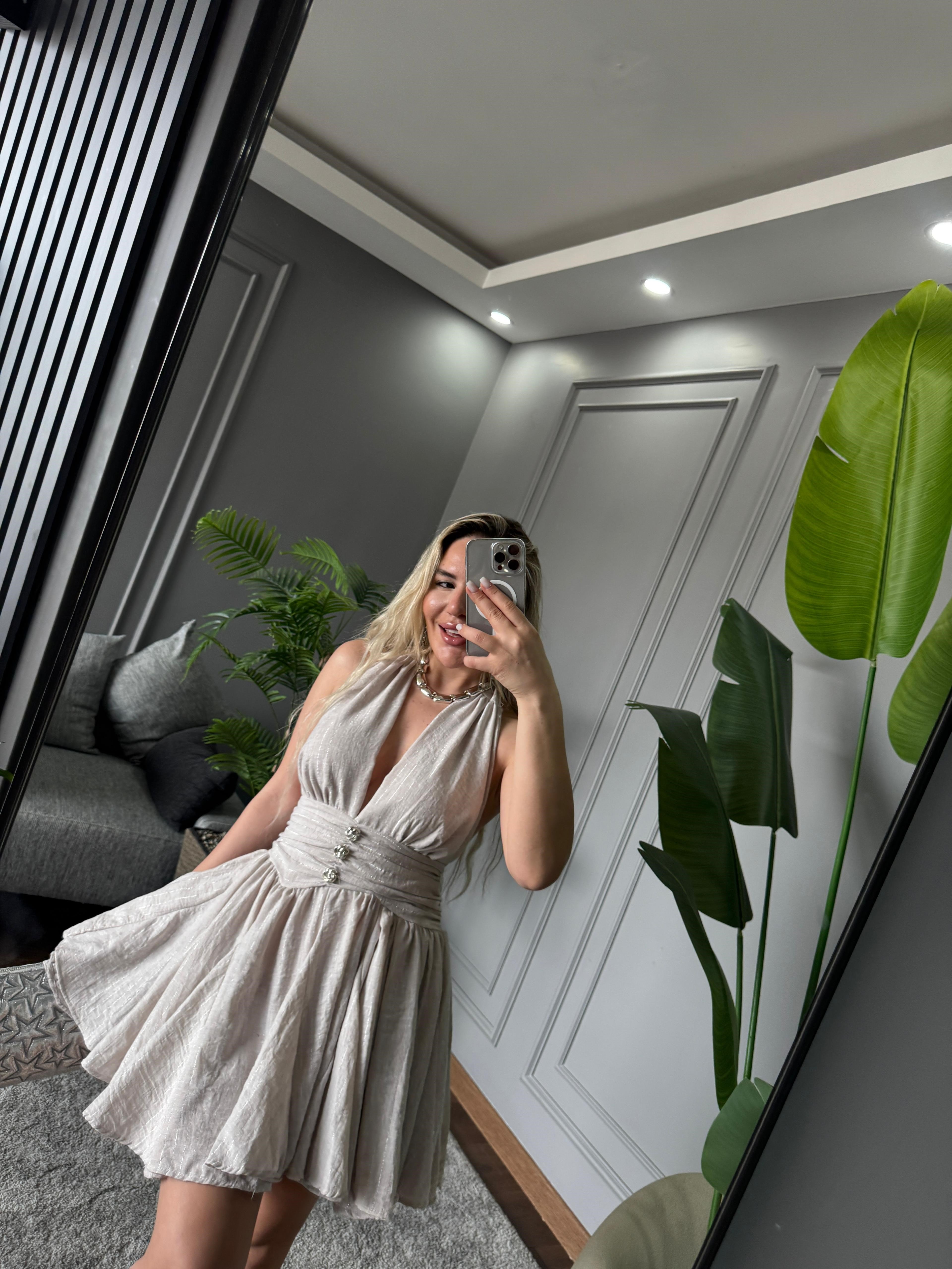 ÇAN KESİM MİNİ ELBİSE 