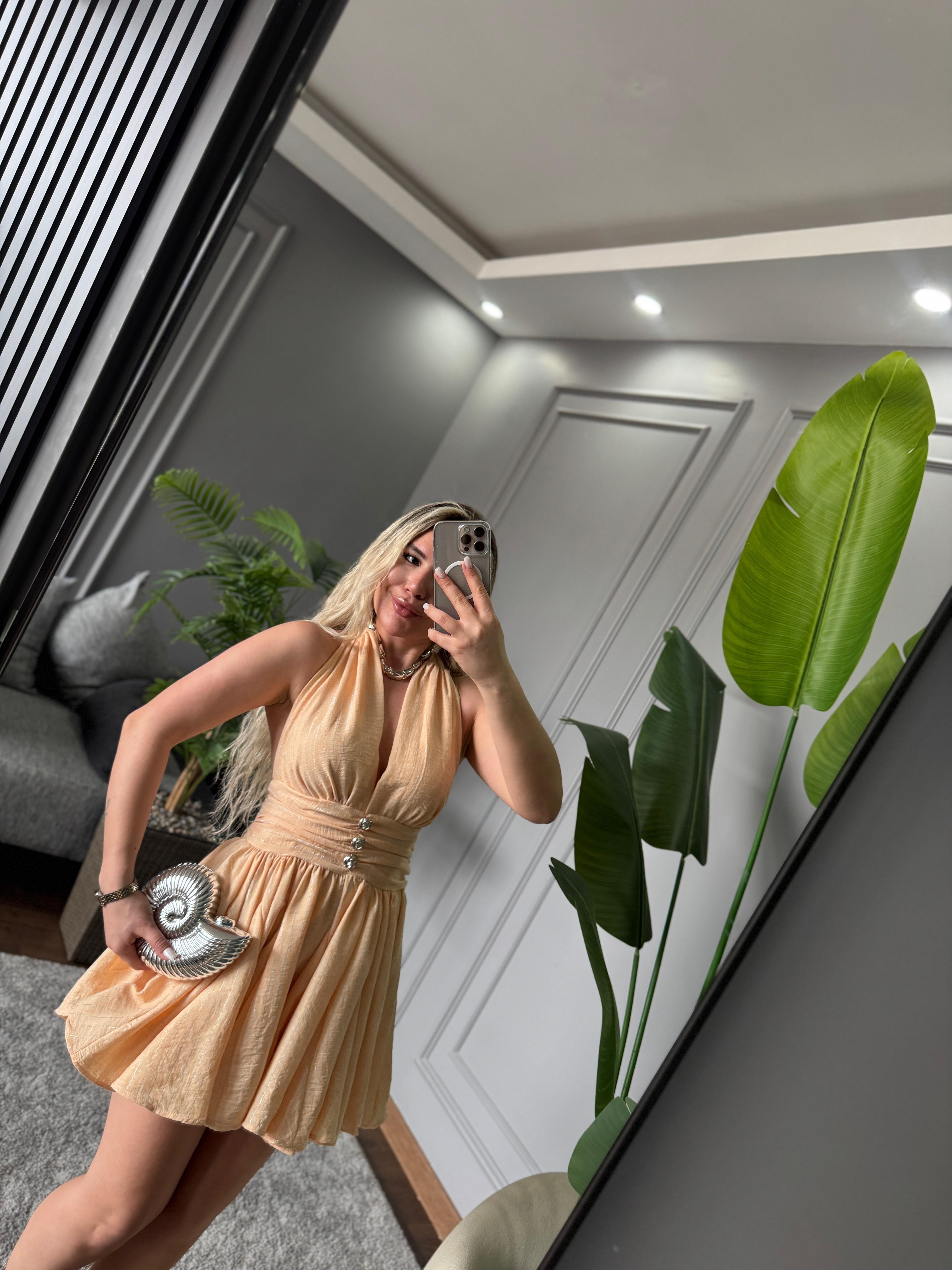 ÇAN KESİM MİNİ ELBİSE 