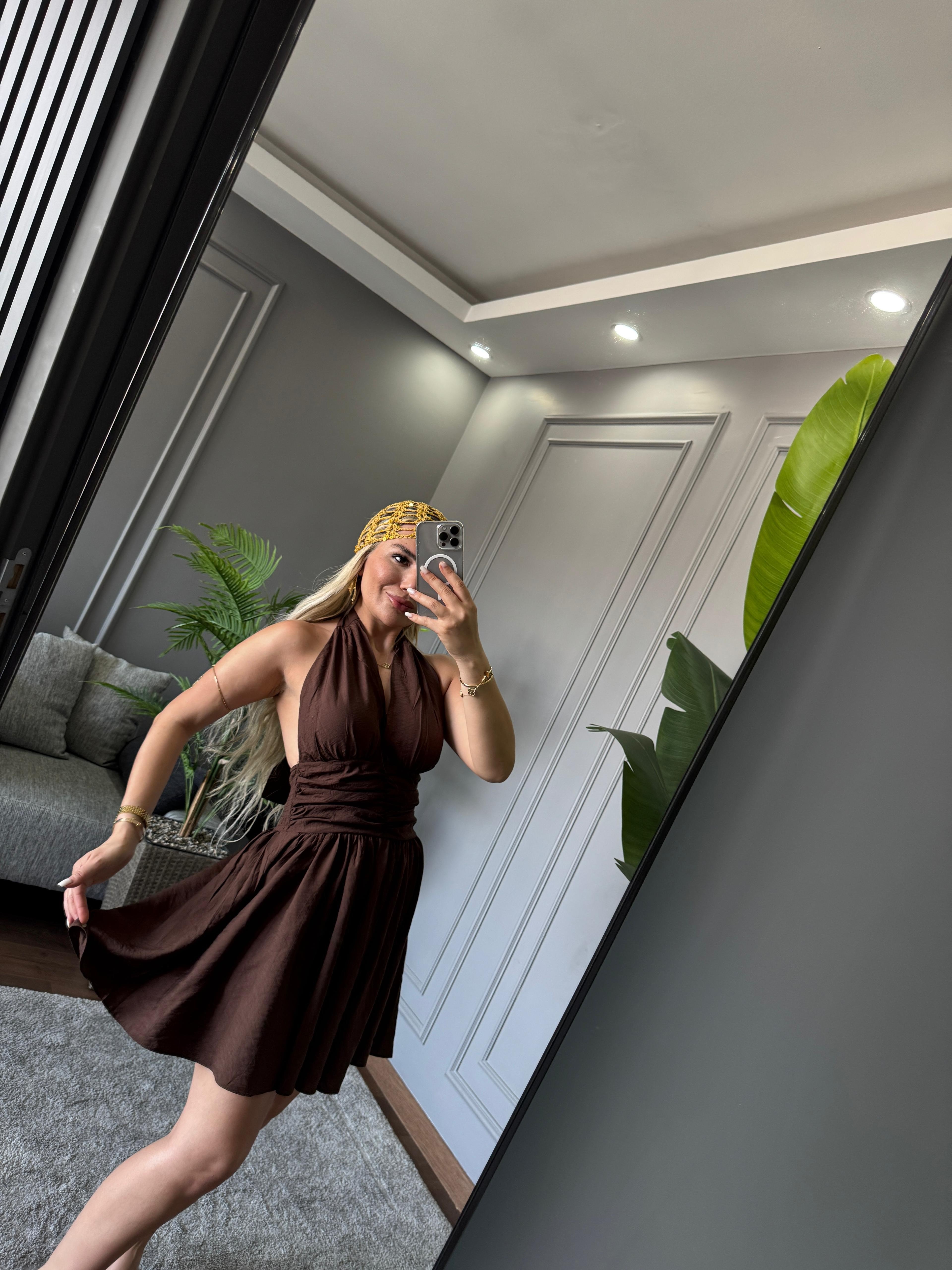 ÇAN KESİM MİNİ ELBİSE 