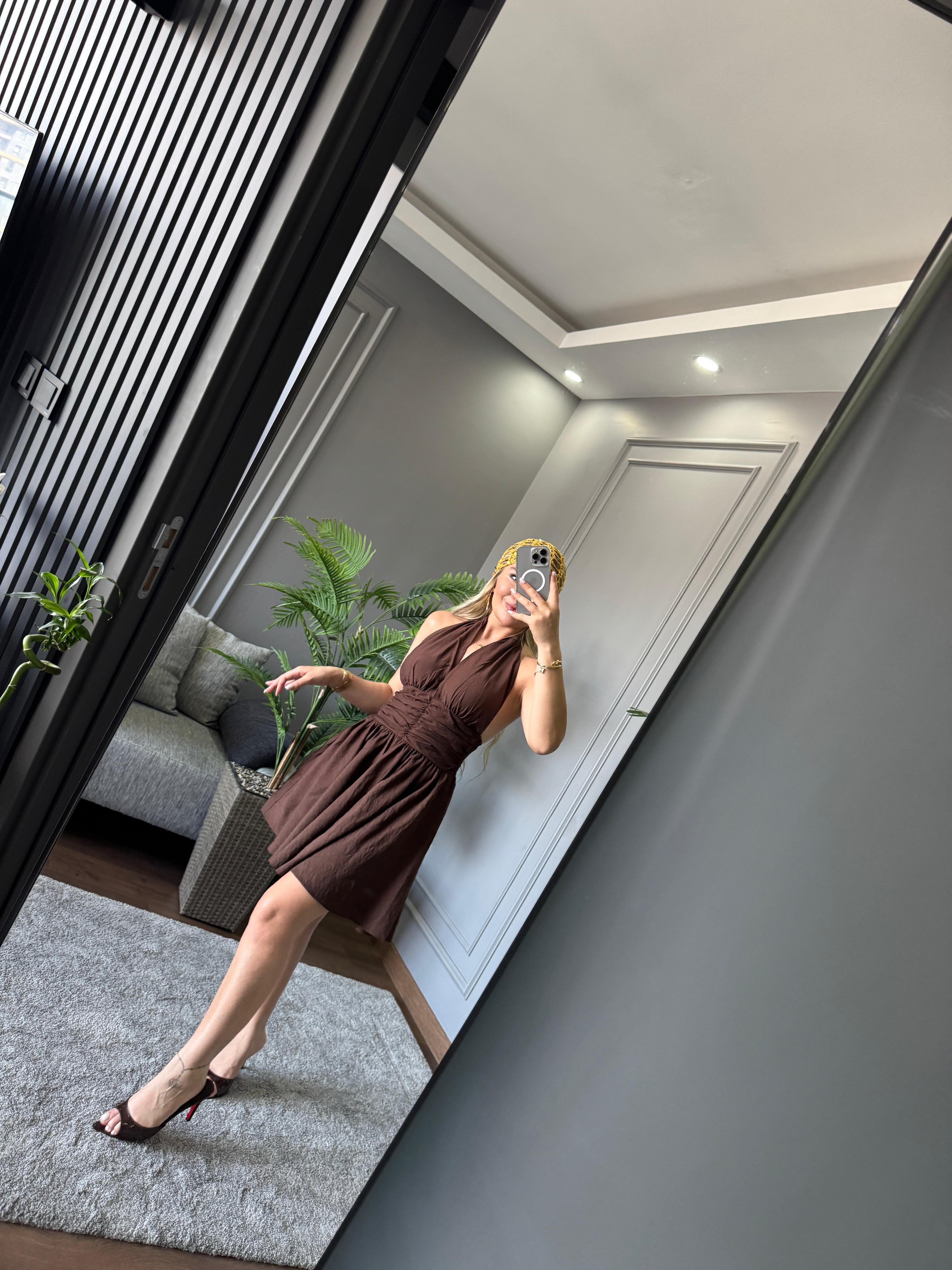 ÇAN KESİM MİNİ ELBİSE 