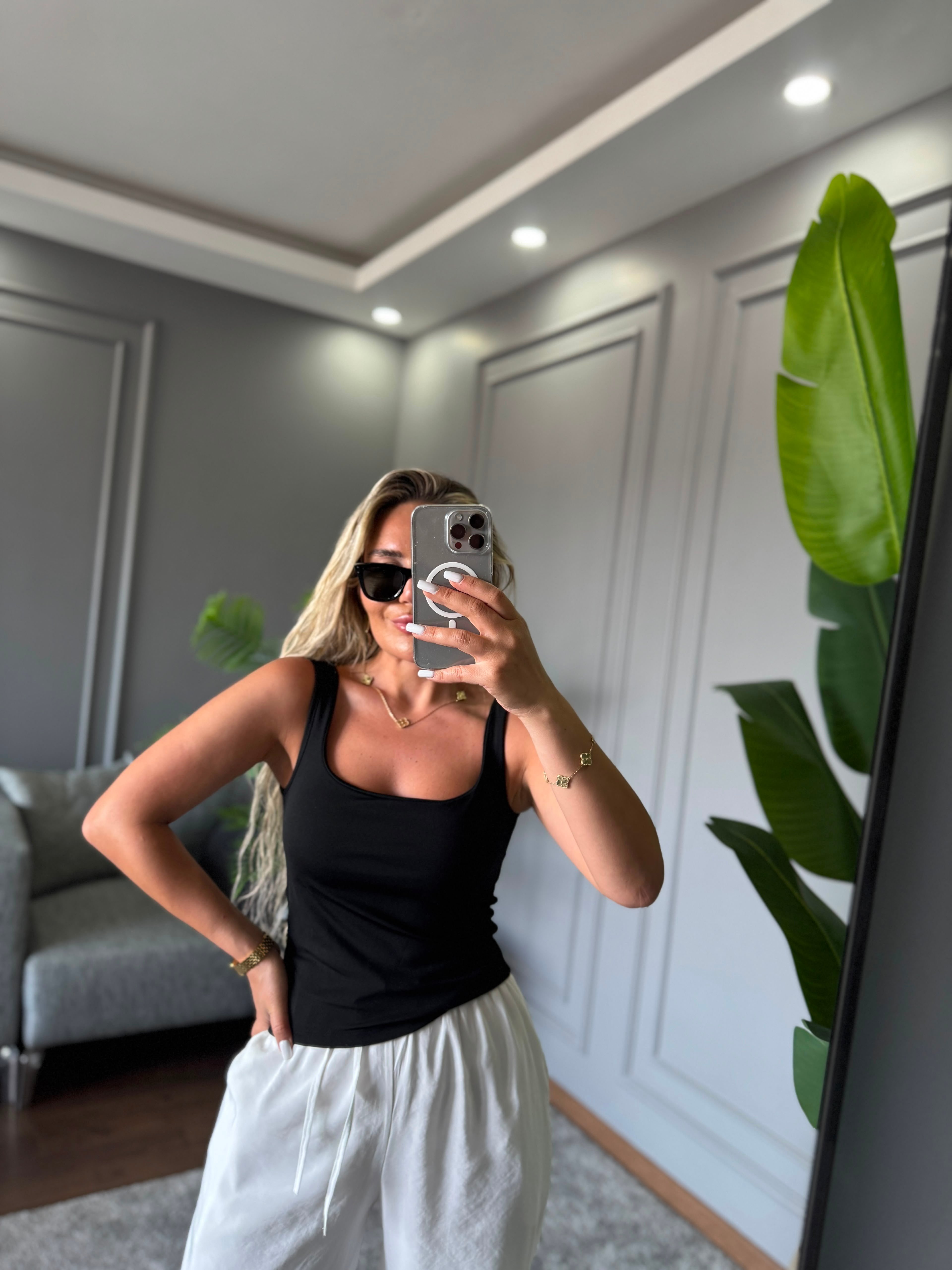 ÇİFT KAT ASKILI BLUZ