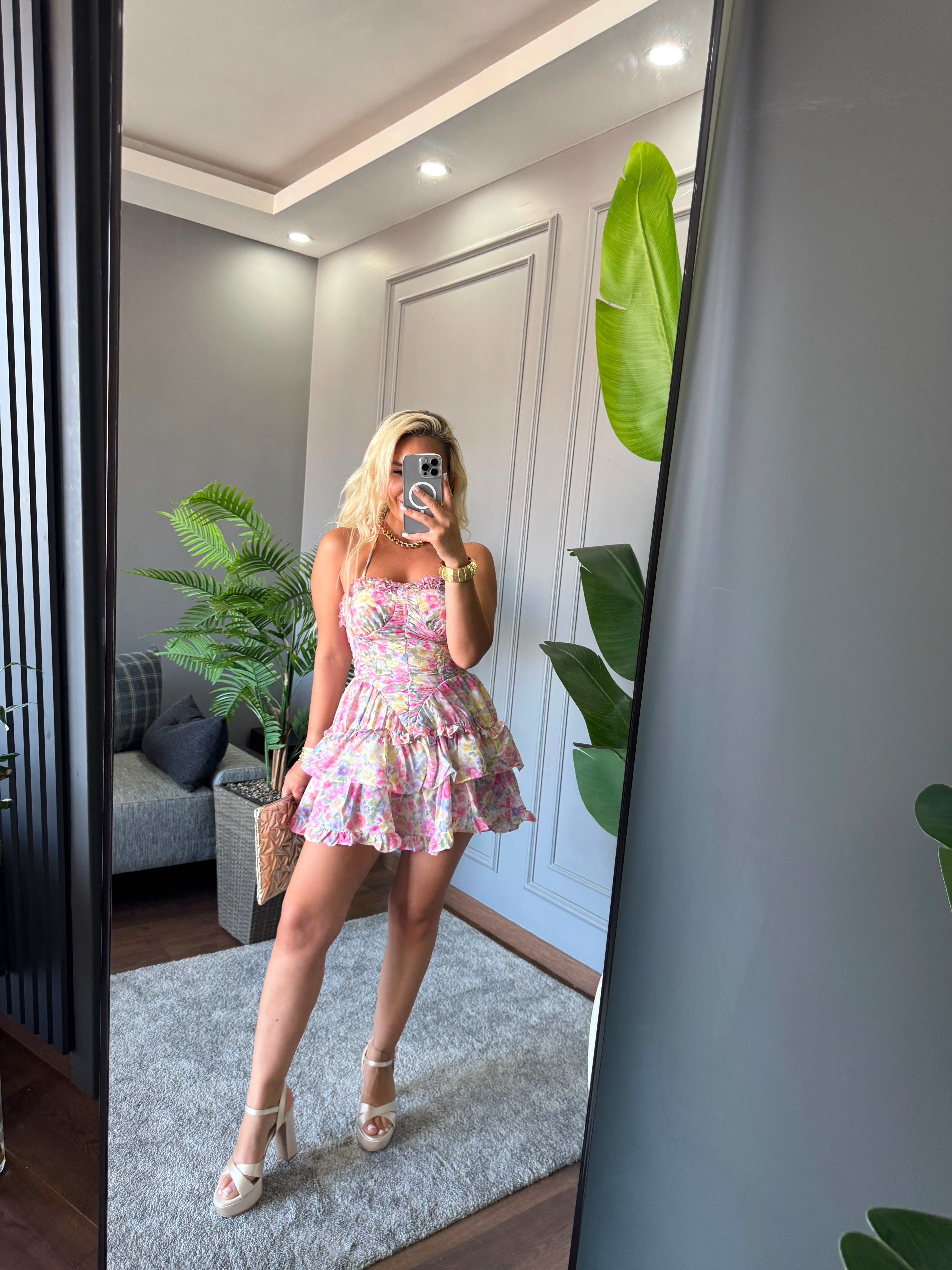 ÇITIR DESEN ELBİSE