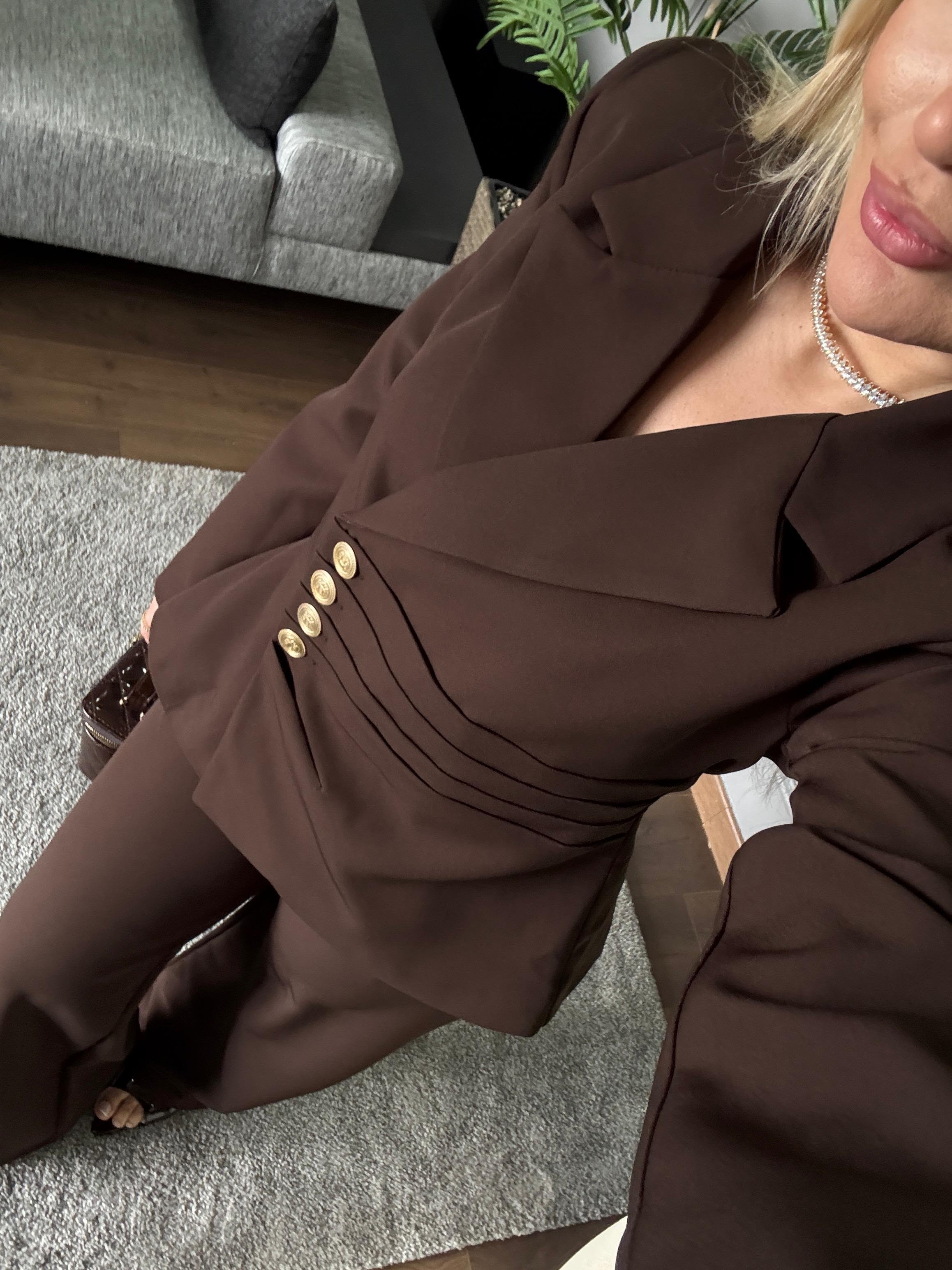 DÜĞME DETAY BLAZER TAKIM 