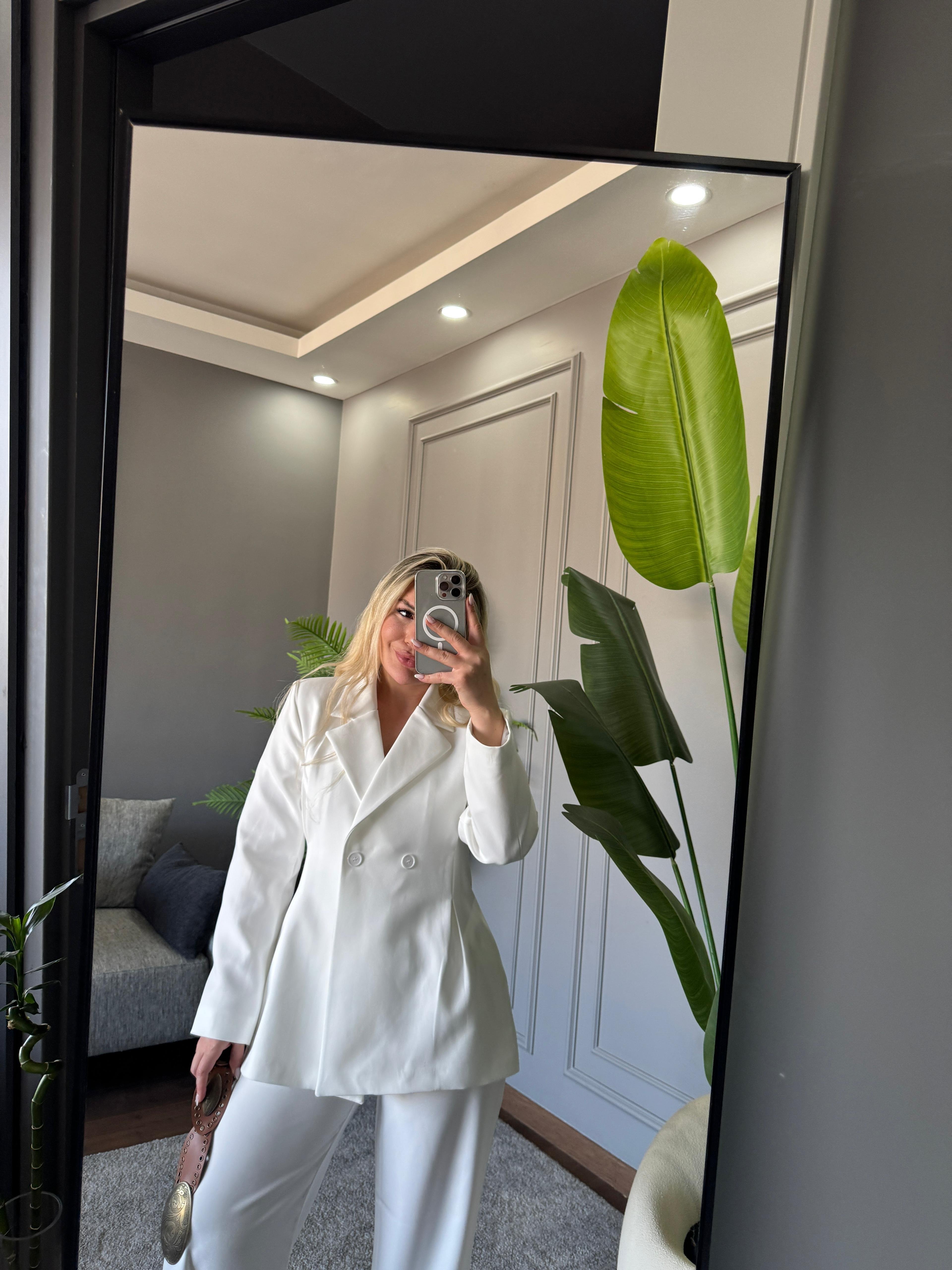 DÜĞME DETAY BLAZER TAKIM 