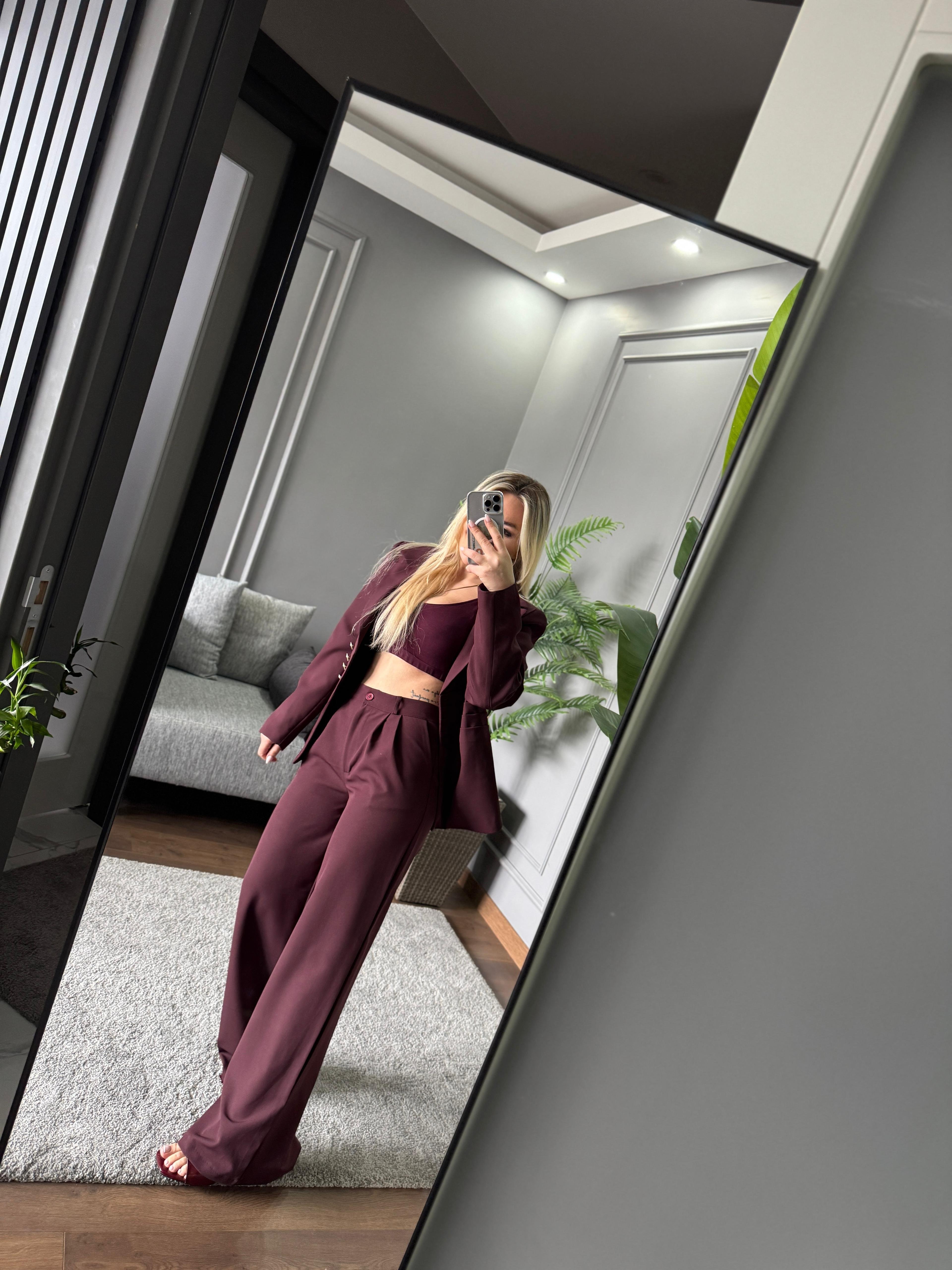 DÜĞME DETAY BLAZER TAKIM