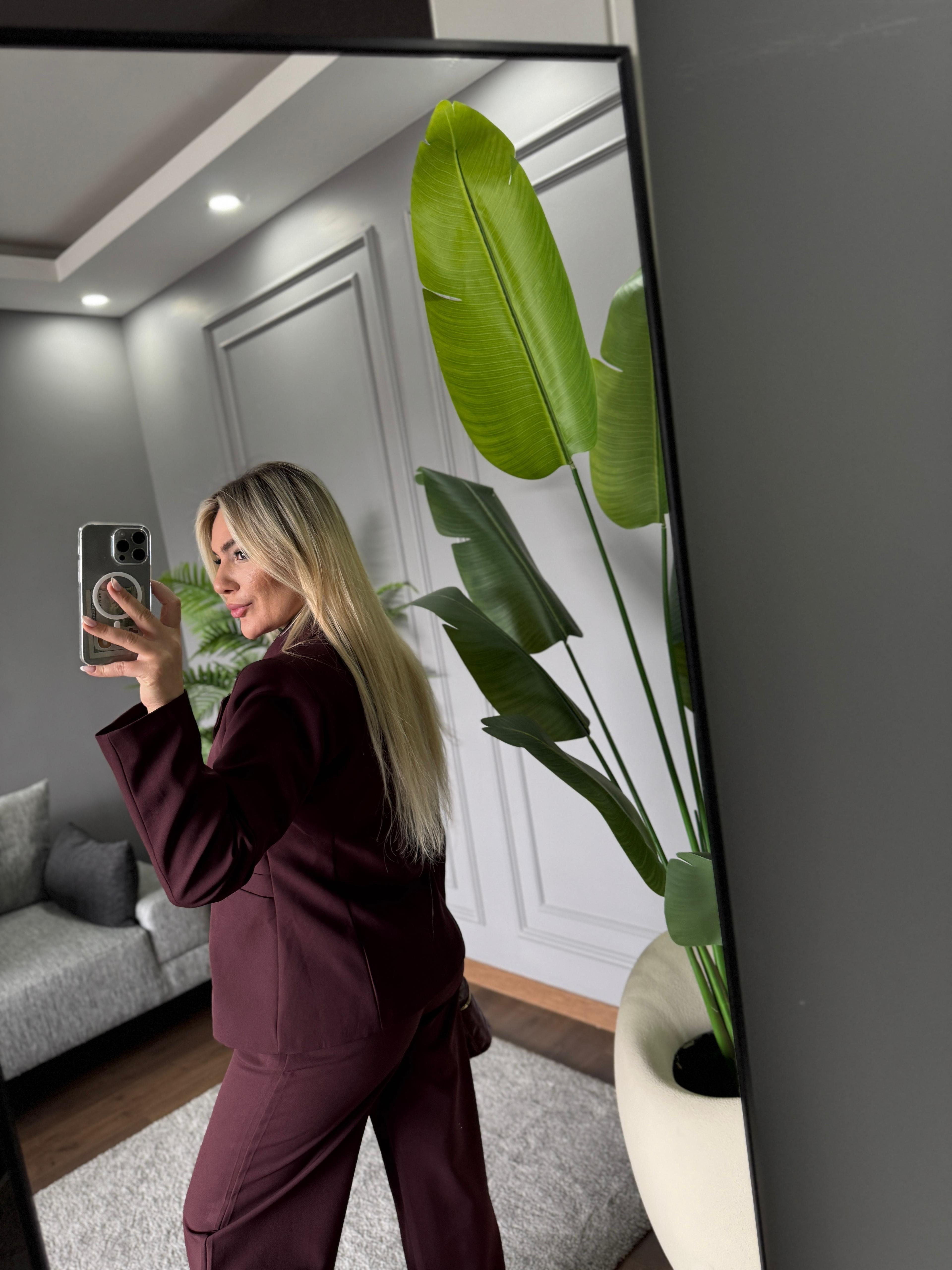 DÜĞME DETAY BLAZER TAKIM