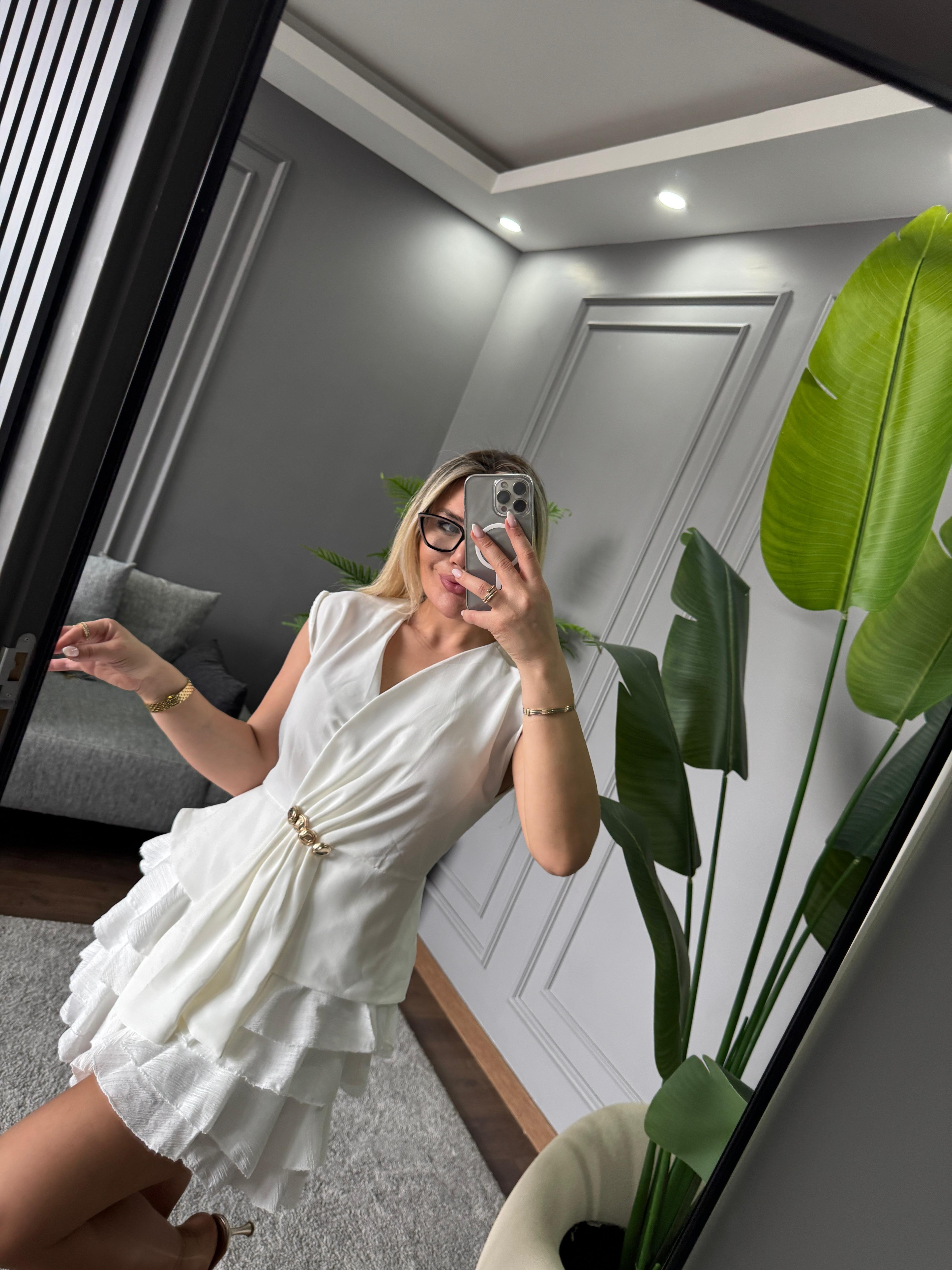 GOLD DETAY ŞIK BLUZ