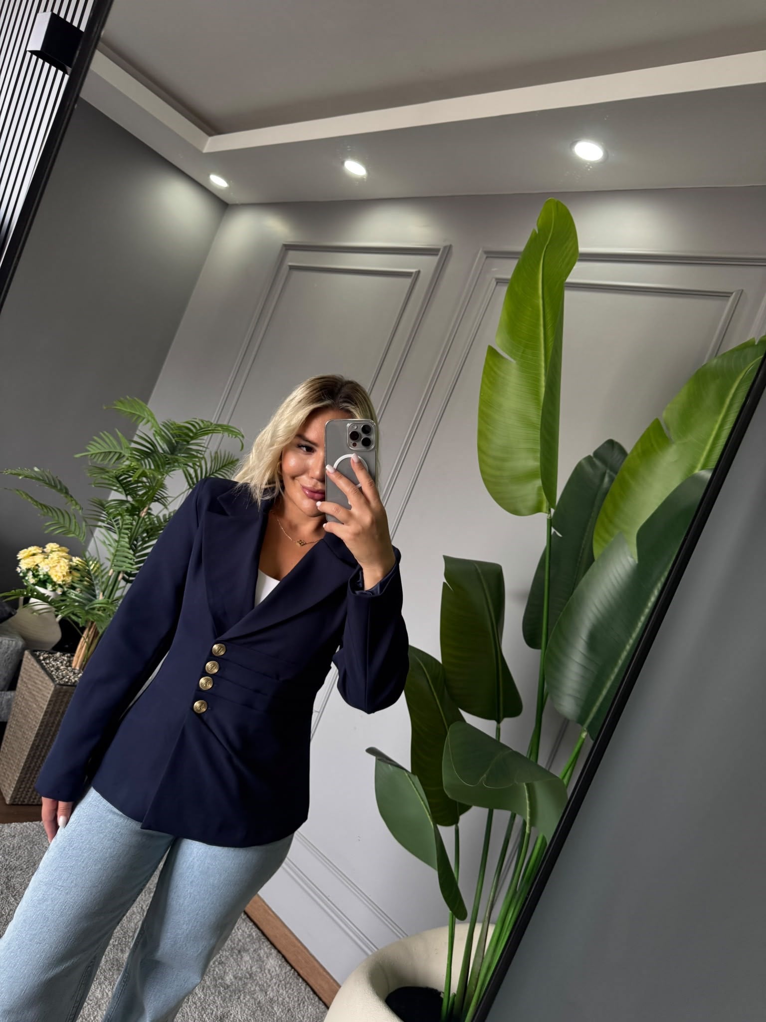 GOLD DÜĞME DETAY BLAZER