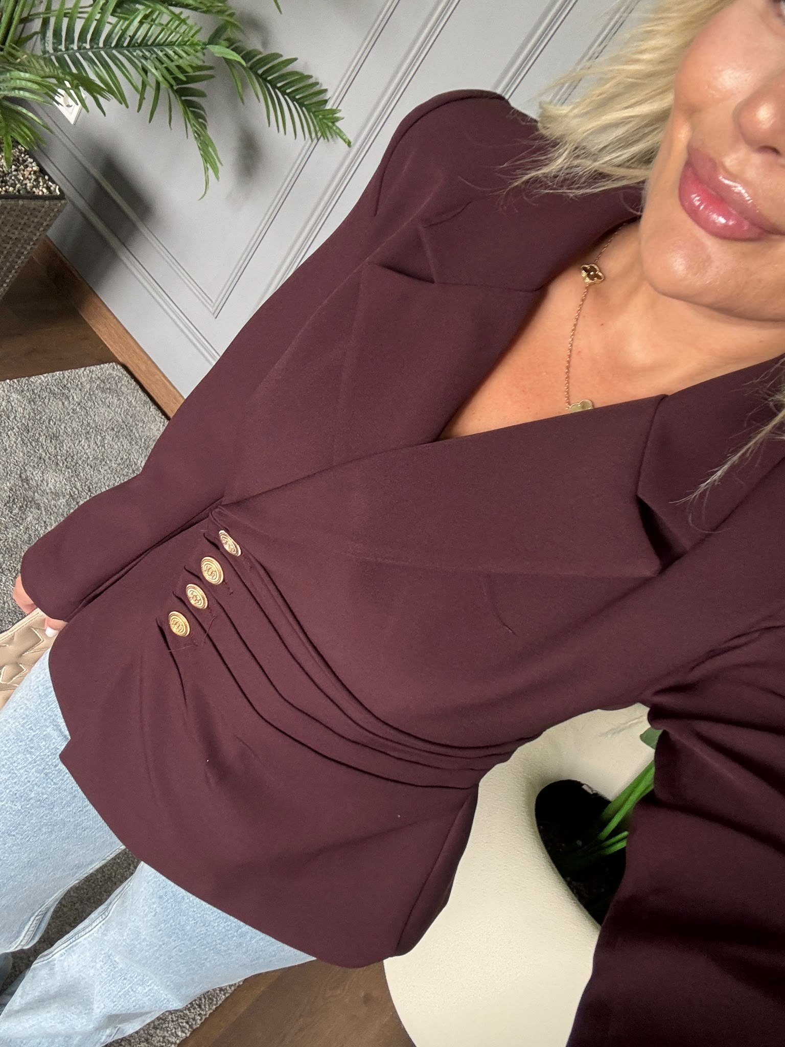 GOLD DÜĞME DETAY BLAZER