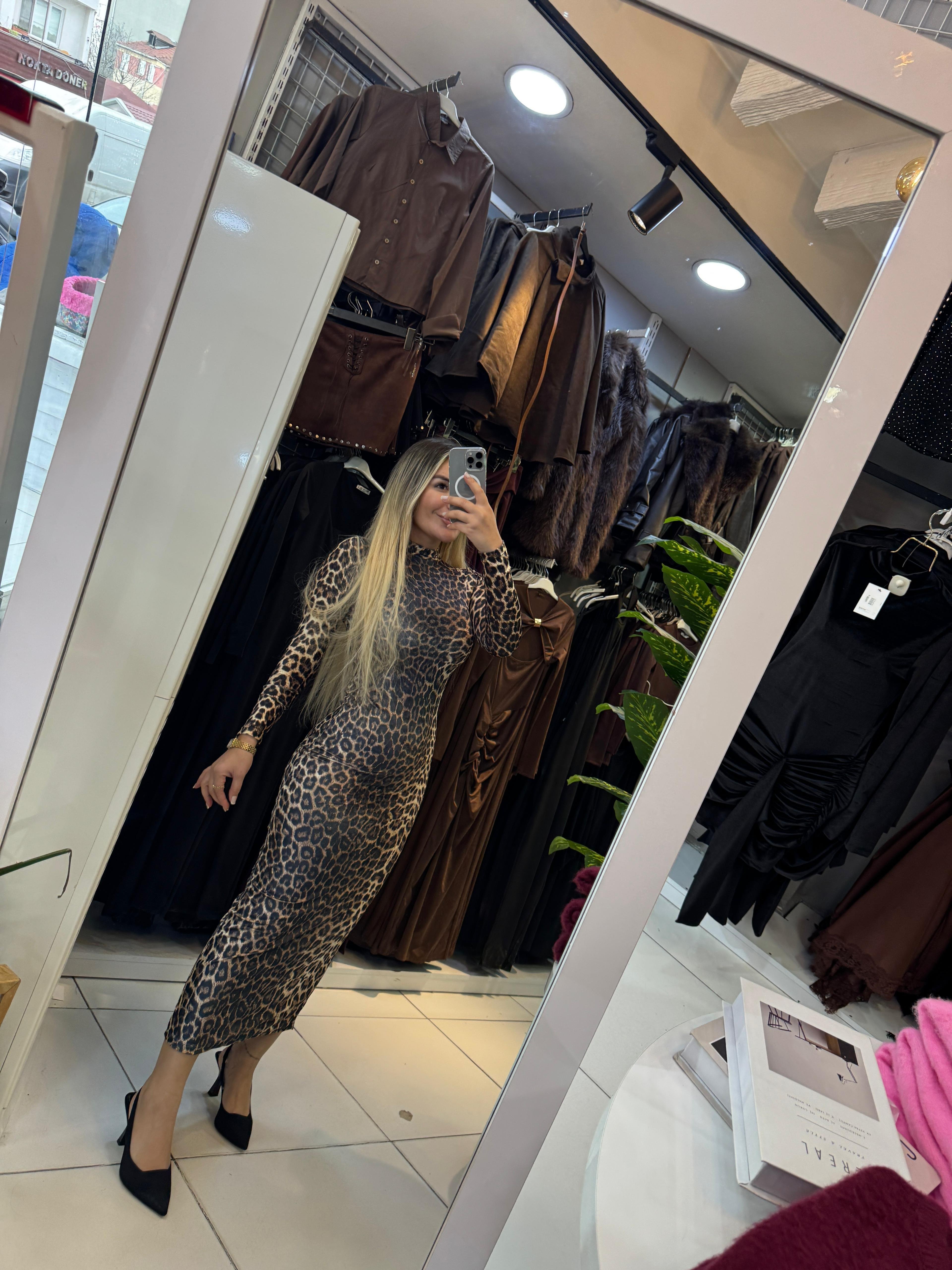 LEOPAR ELBİSE