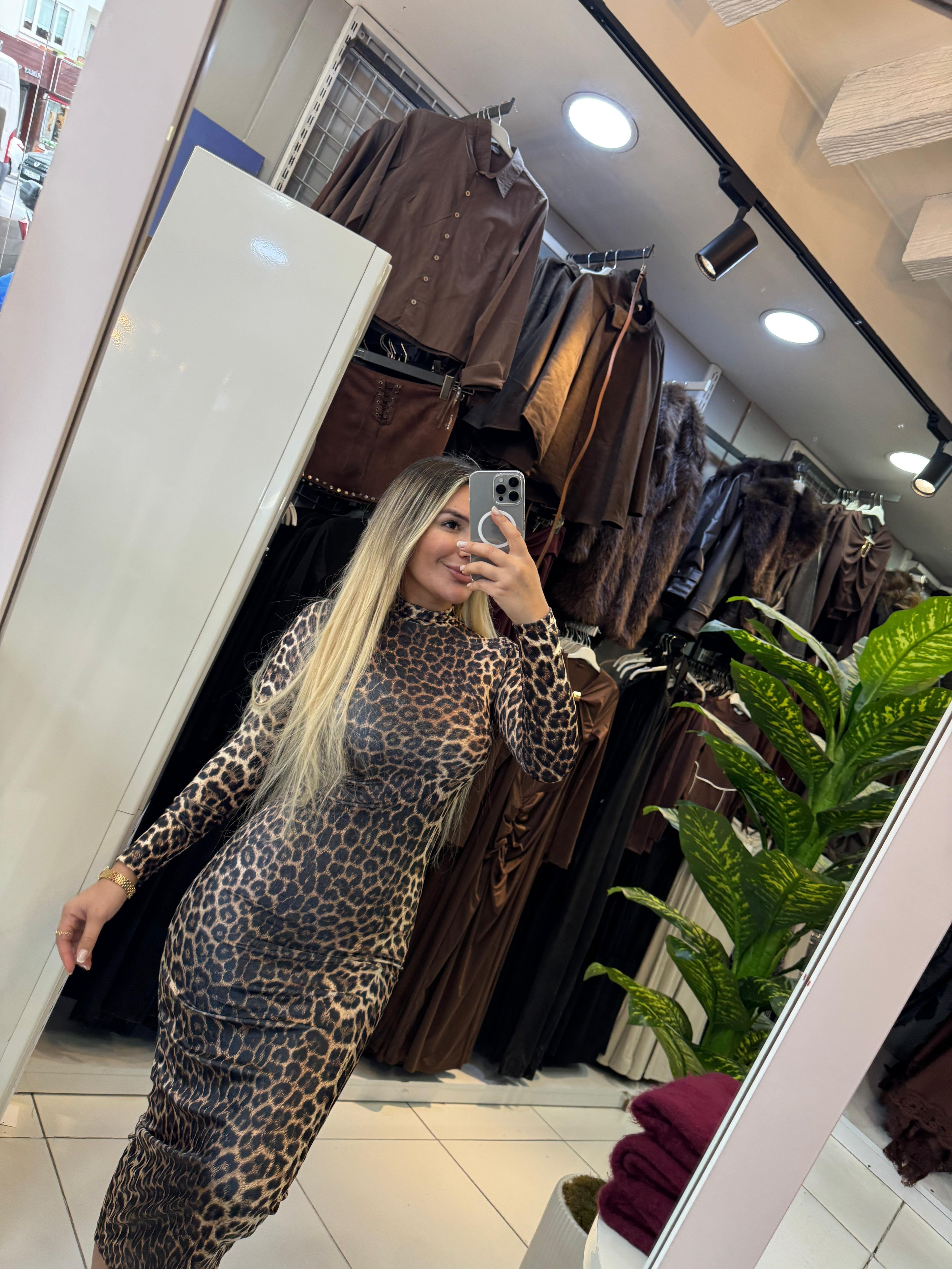 LEOPAR ELBİSE