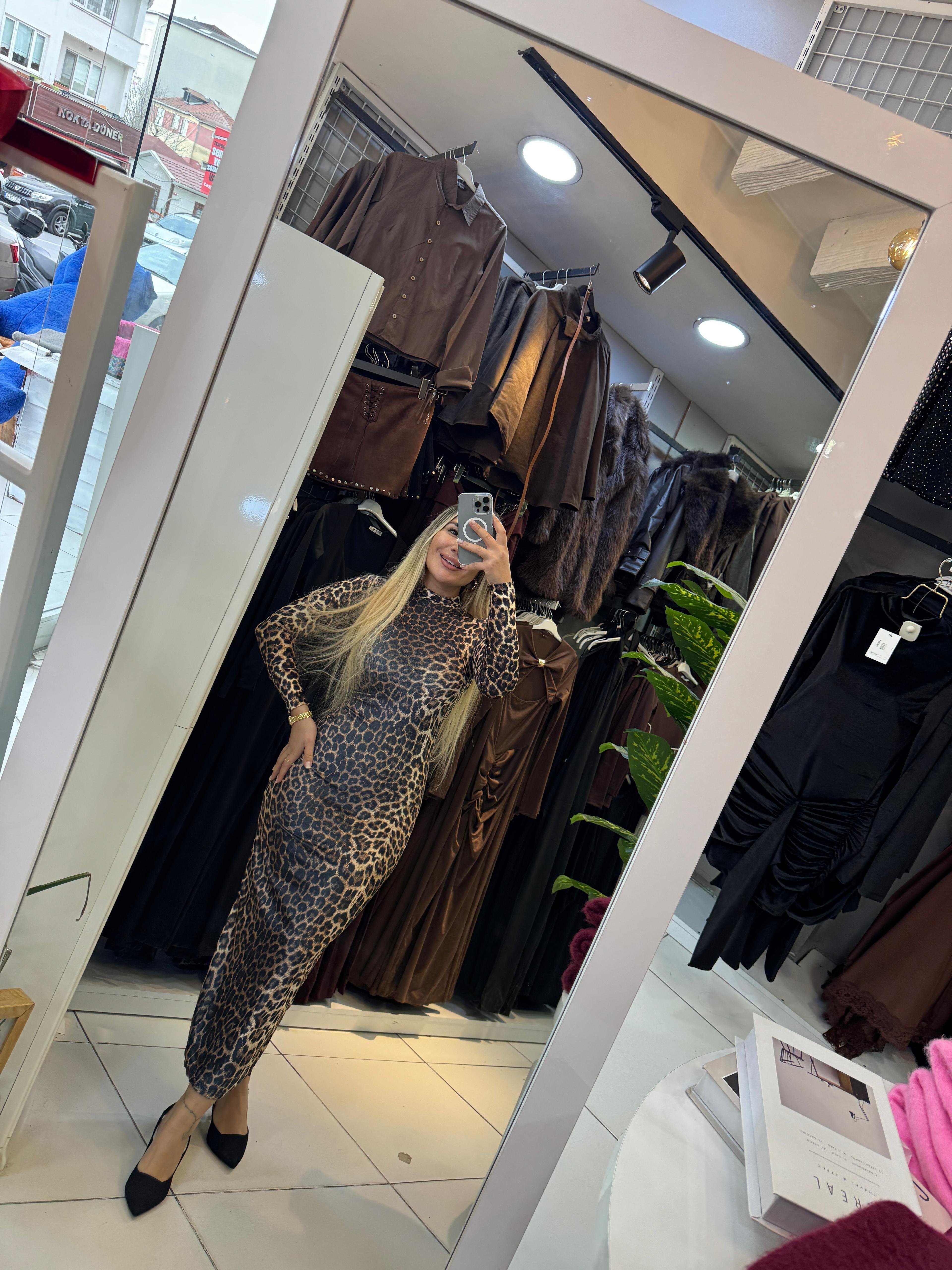 LEOPAR ELBİSE