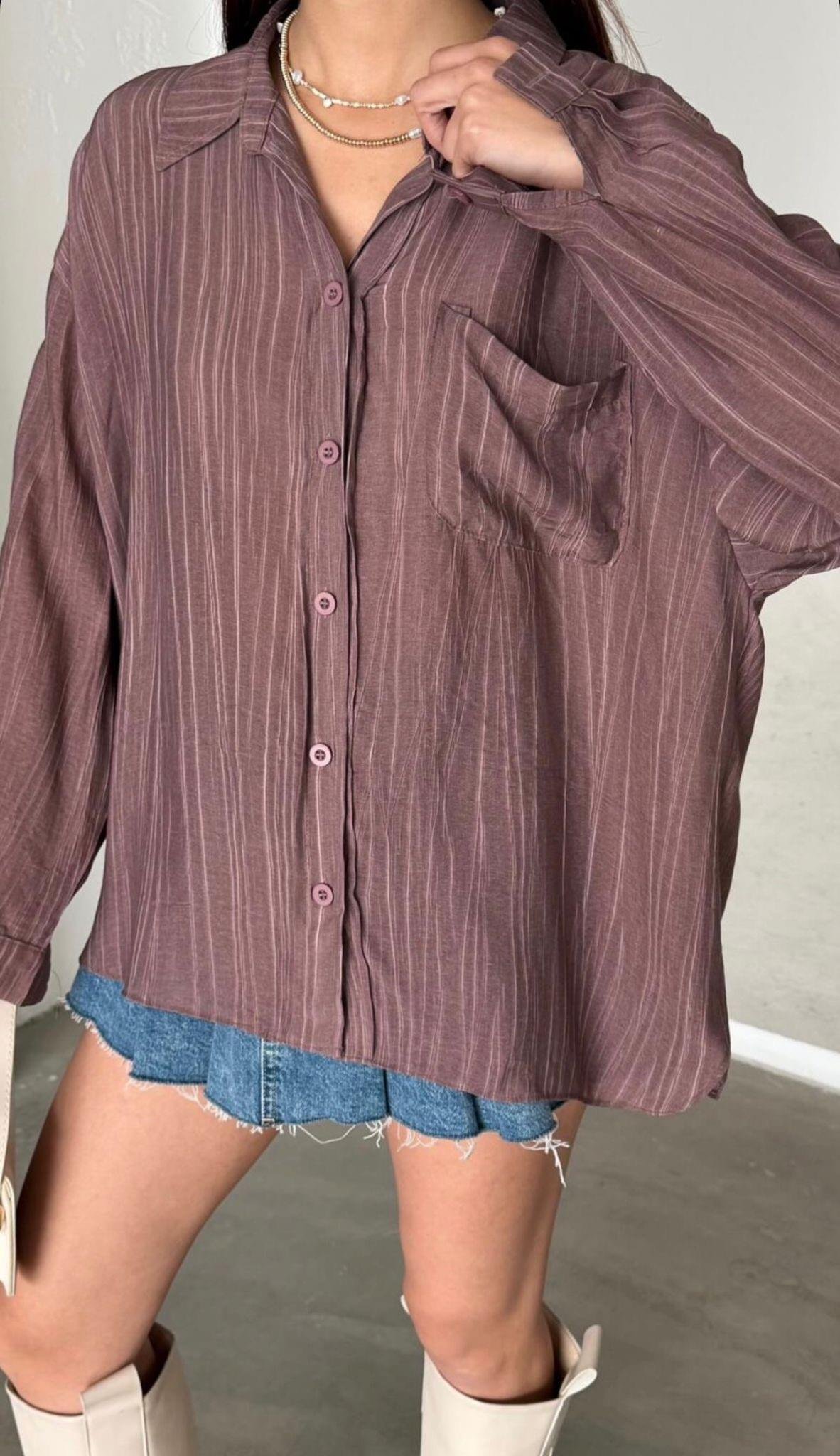 OVERSİZE ŞIK GÖMLEK 