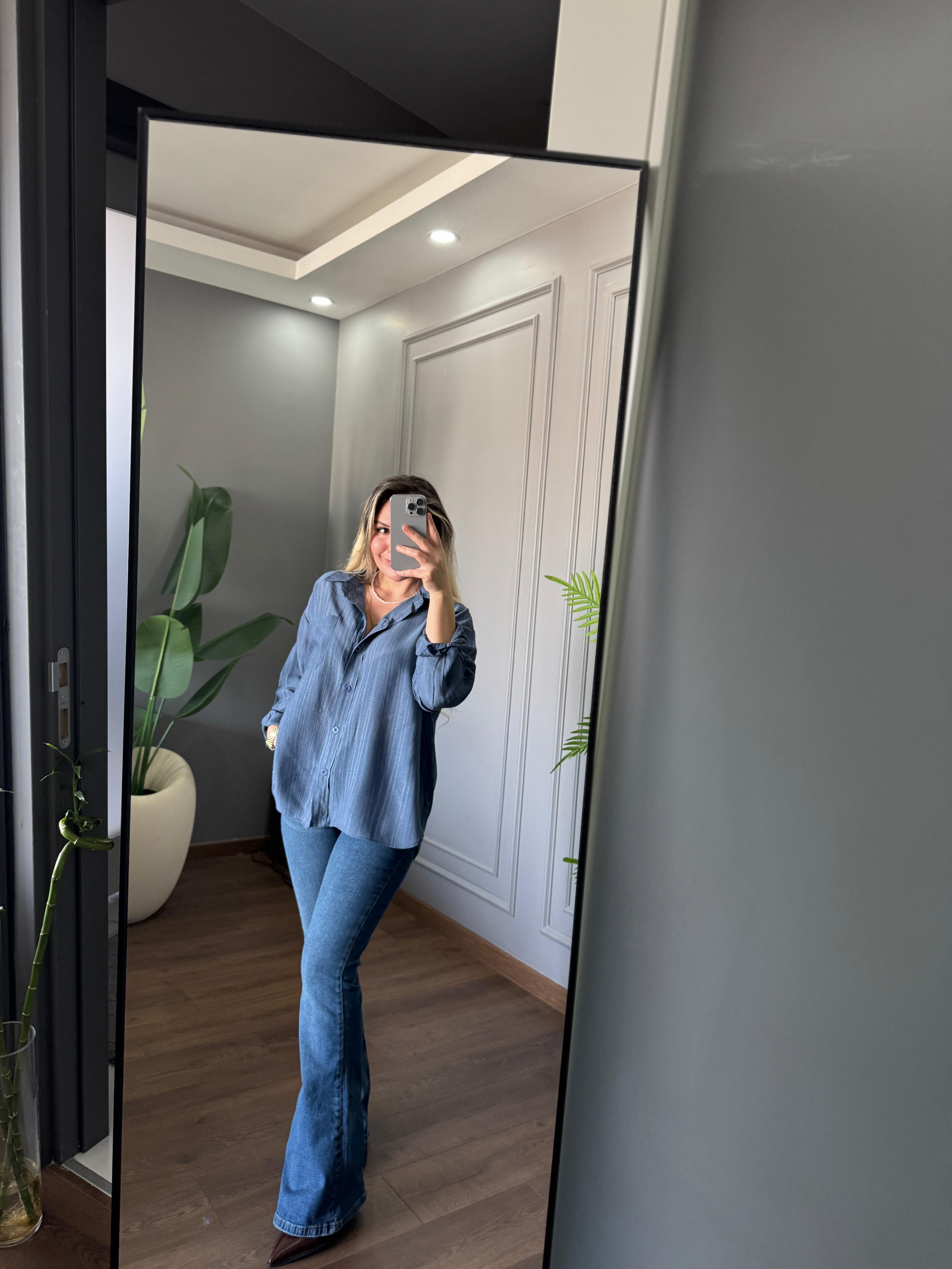 OVERSİZE ŞIK GÖMLEK 