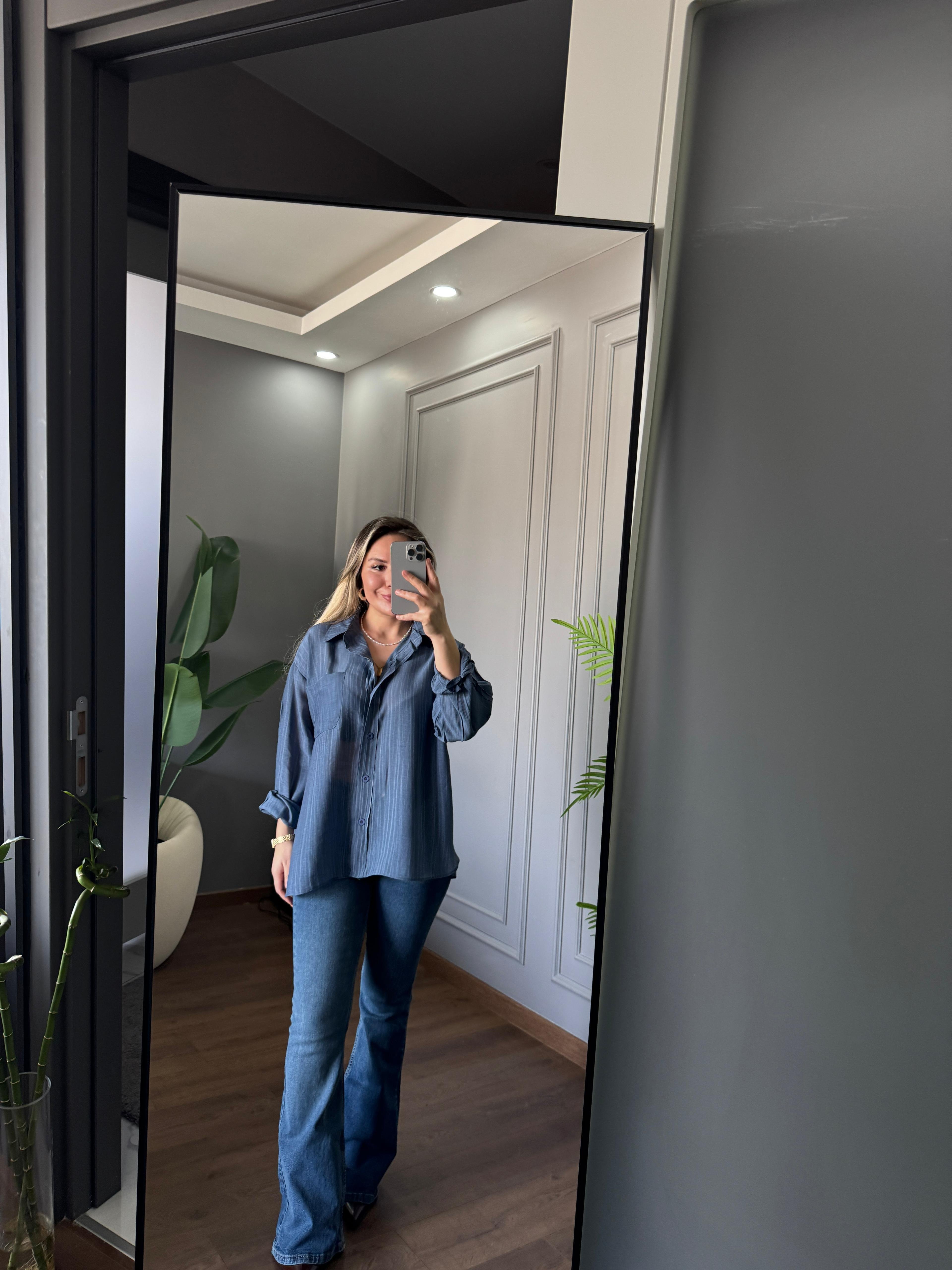 OVERSİZE ŞIK GÖMLEK 