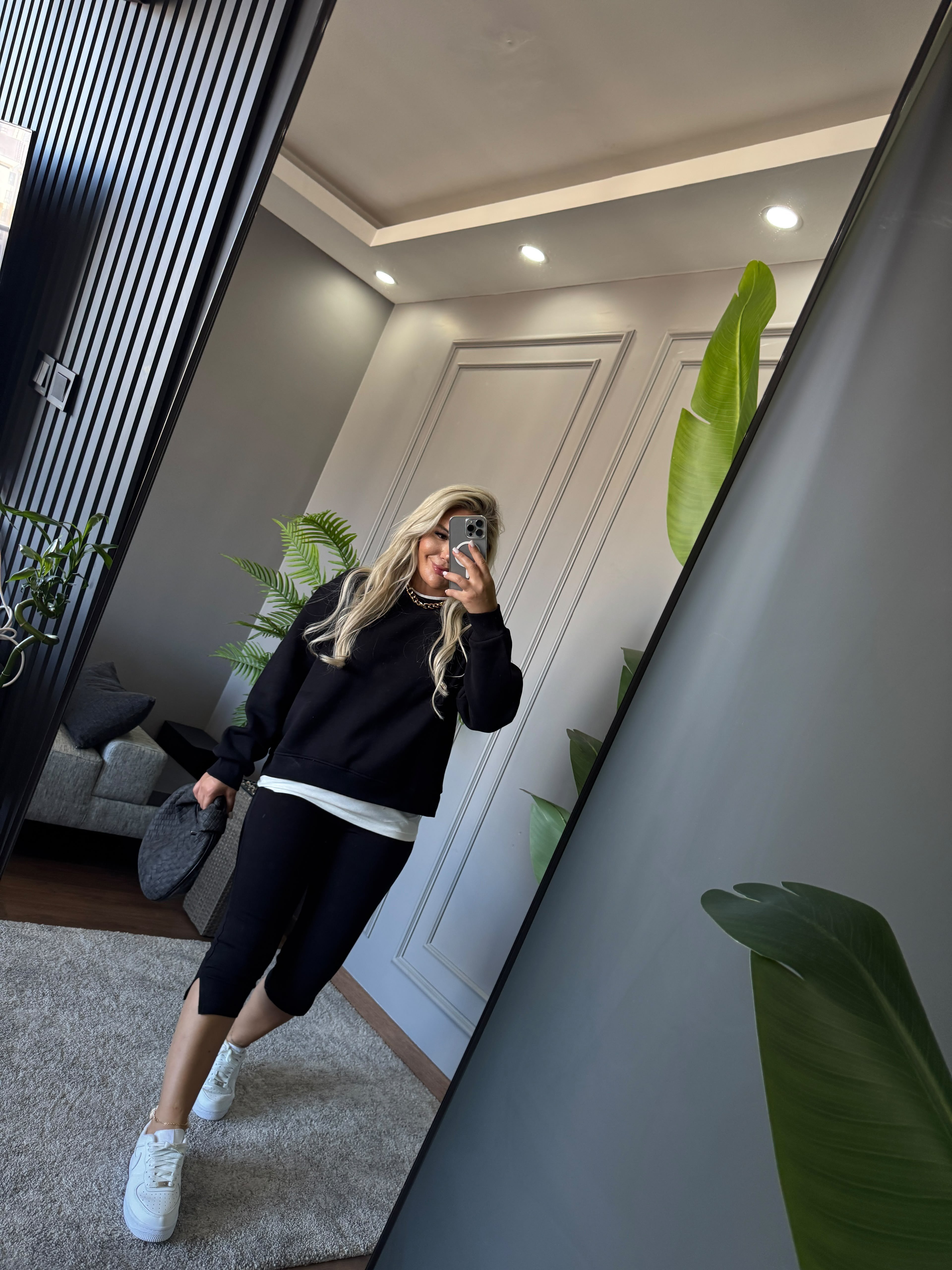 PENYE DETAY ŞARDONLU SWEAT 
