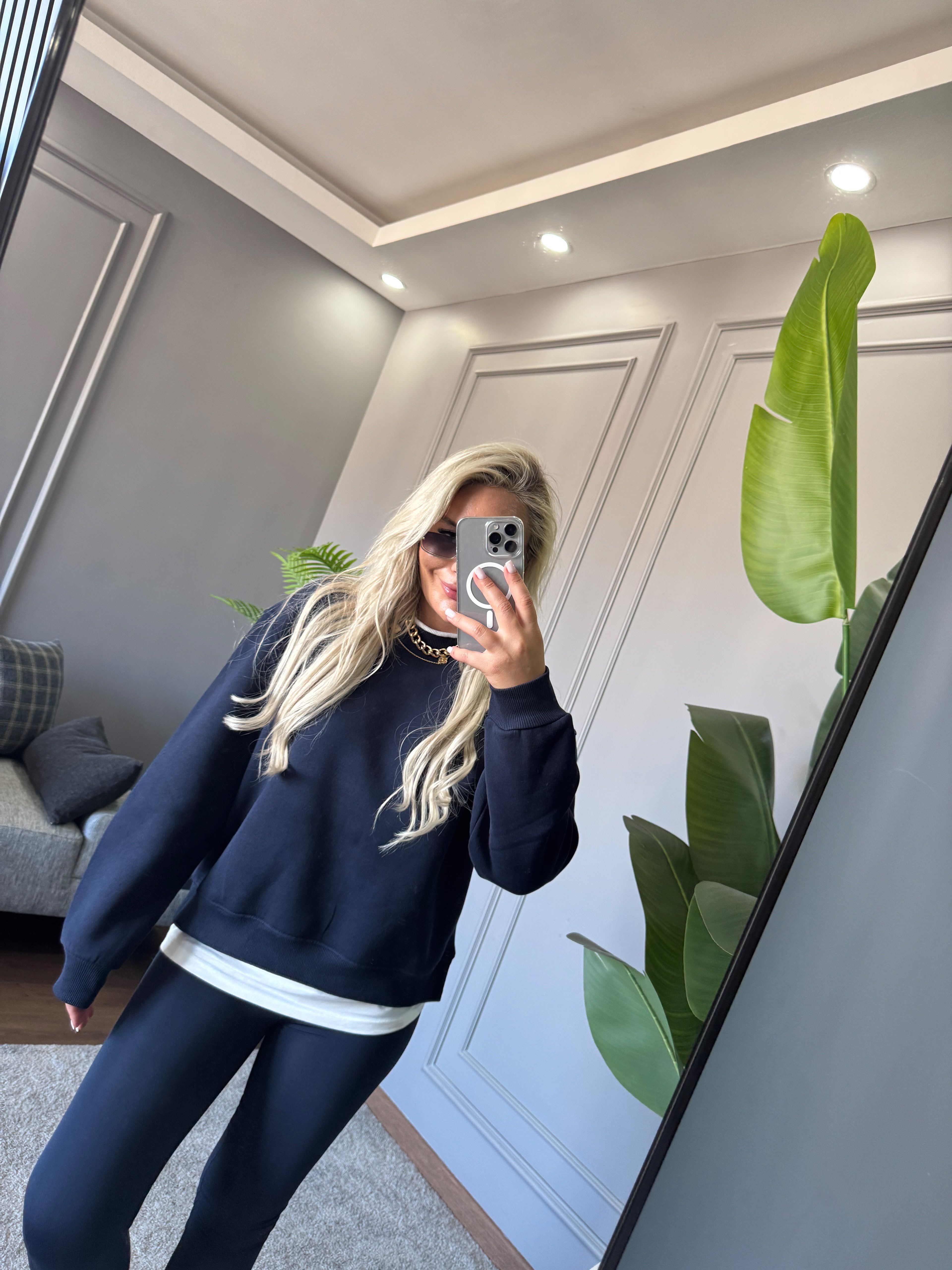 PENYE DETAY ŞARDONLU SWEAT 