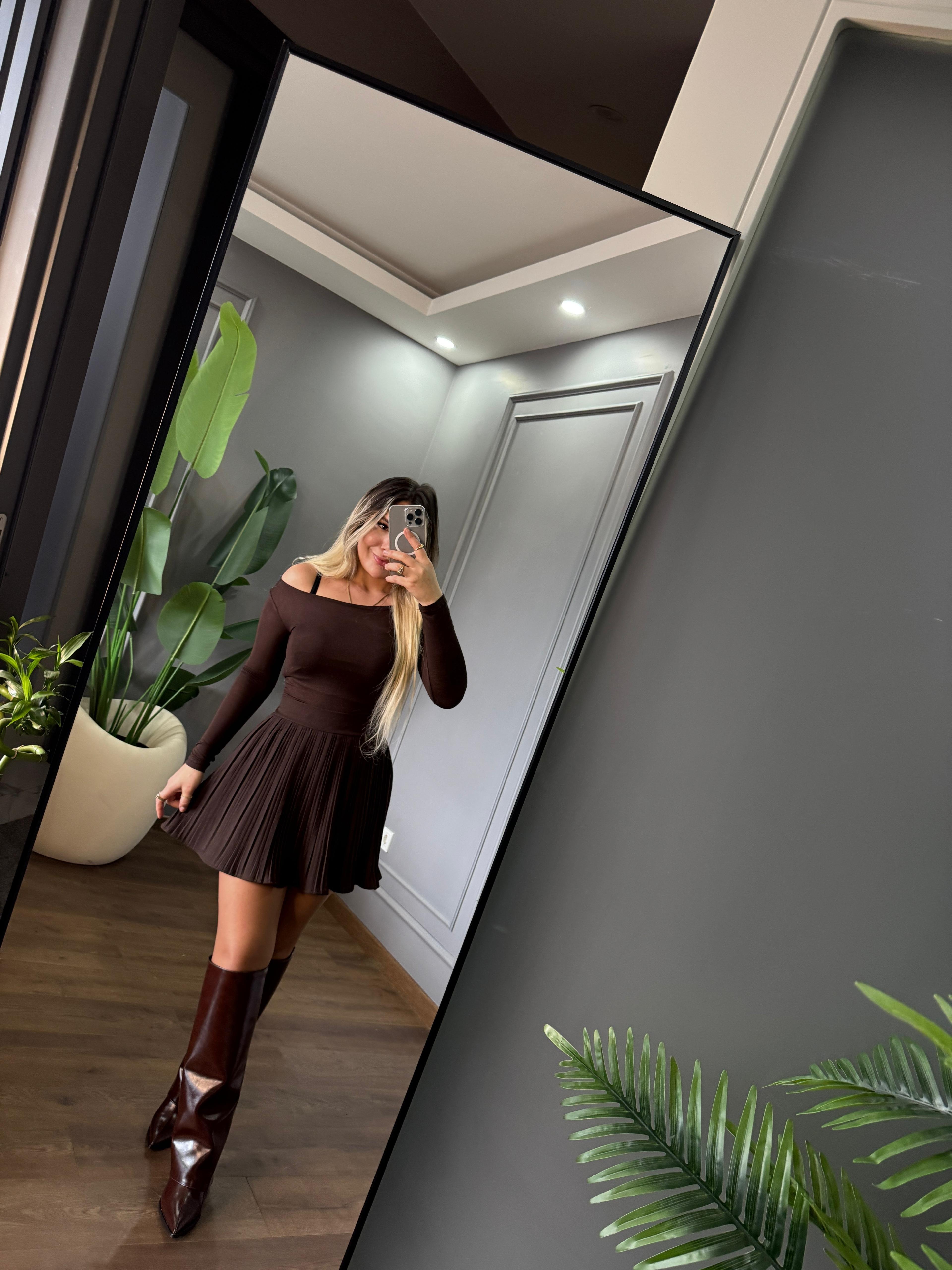 PİLELİ ŞORT ETEK