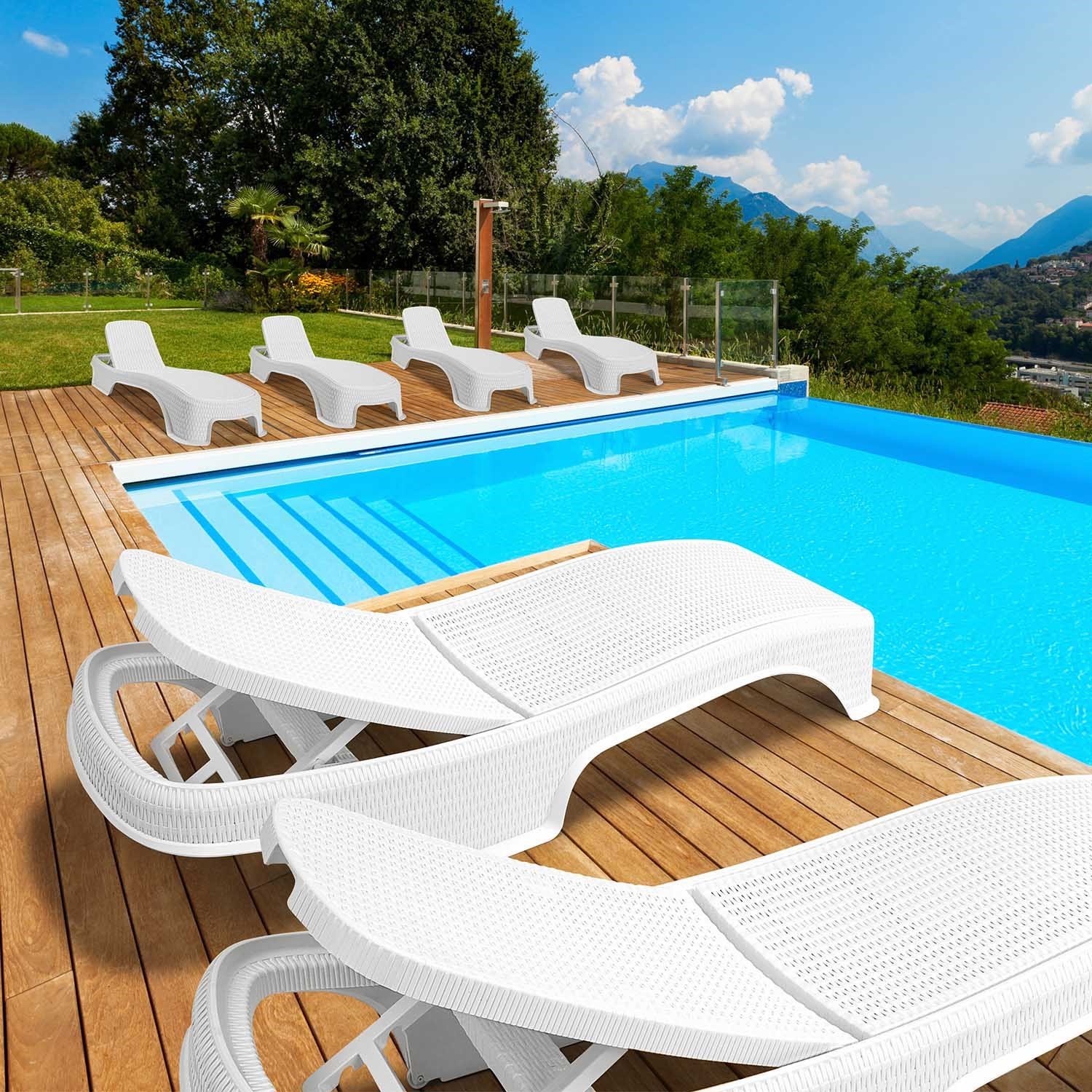Royal Rattan Şezlong 