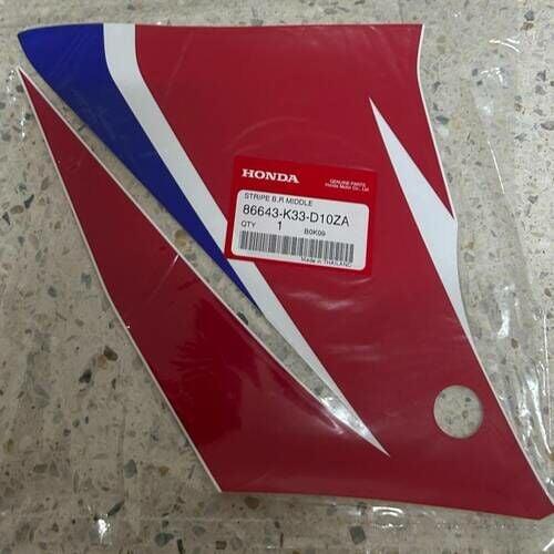 CBR 250 ETİKET ORTA SAĞ YENİ ORJİNAL