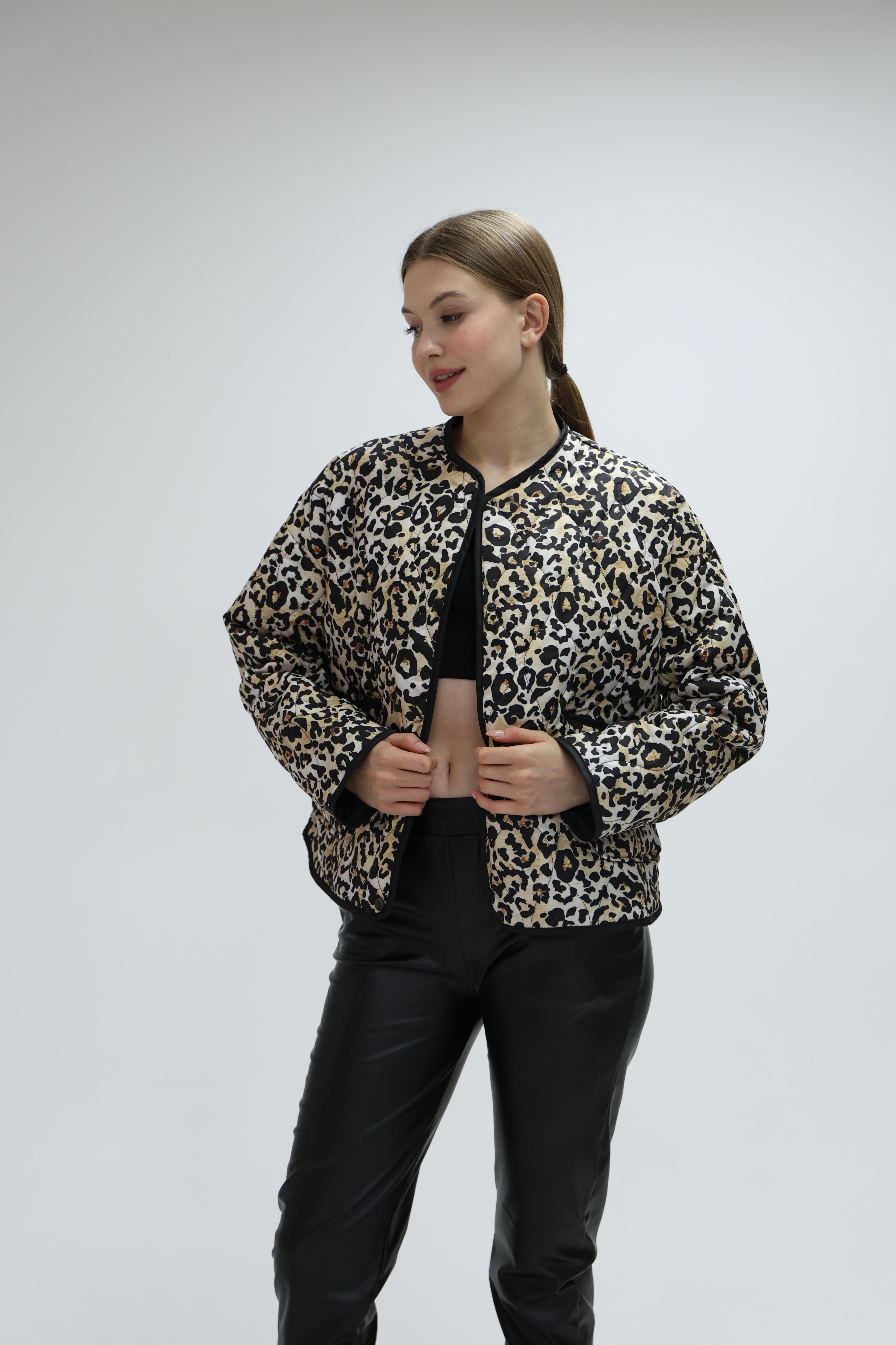 diğer LEOPARD CEKET SİYAH