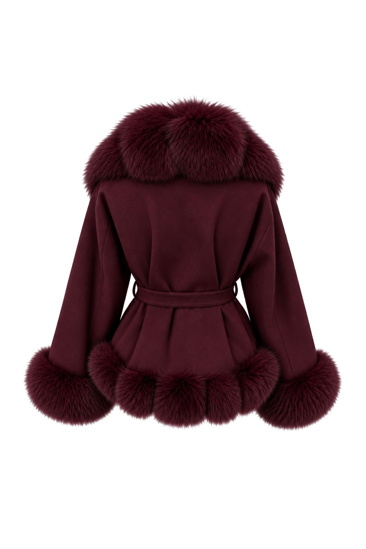 Bordo Kısa Prenses Model - 60 cm