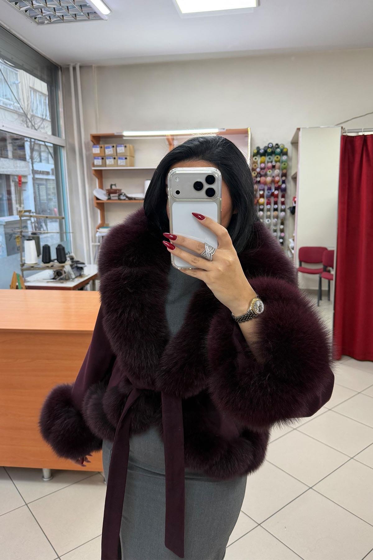 Bordo Kısa Prenses Model