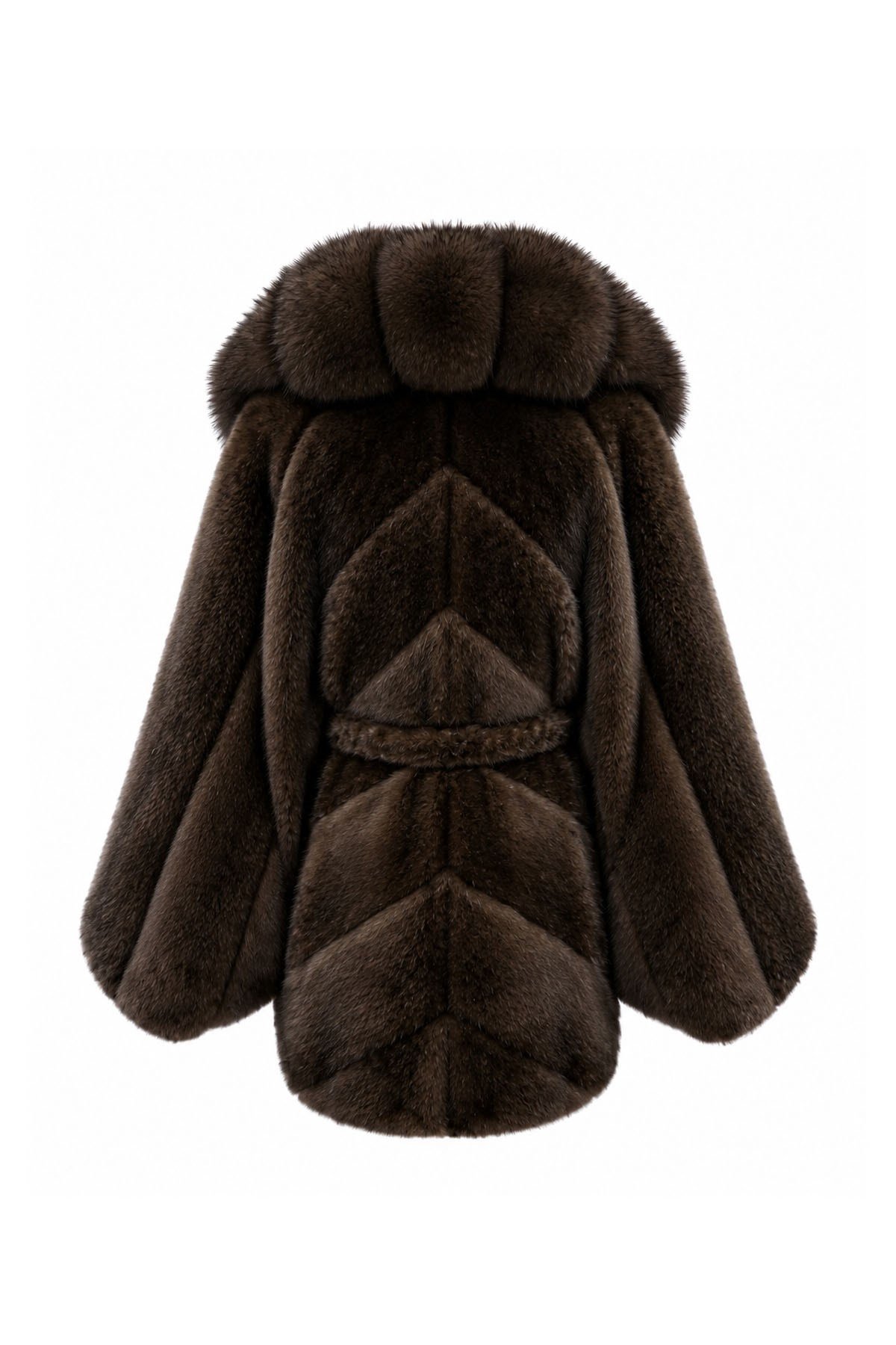Kahverengi Kırçıllı Yarasa Model Pelerin