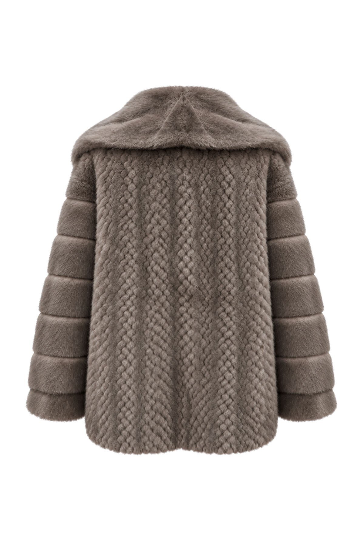Vizon Balıksırtı Angora Kürk