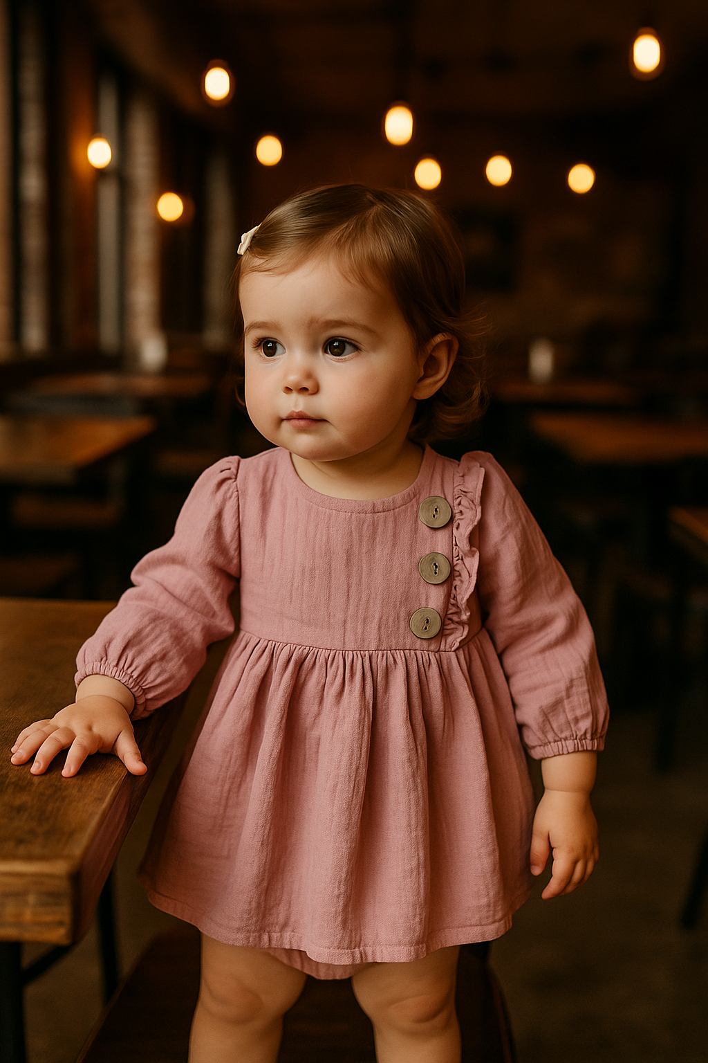 AD23261.Kız Bebek Elbise 3-6/6-9/9-12/18-24 AY