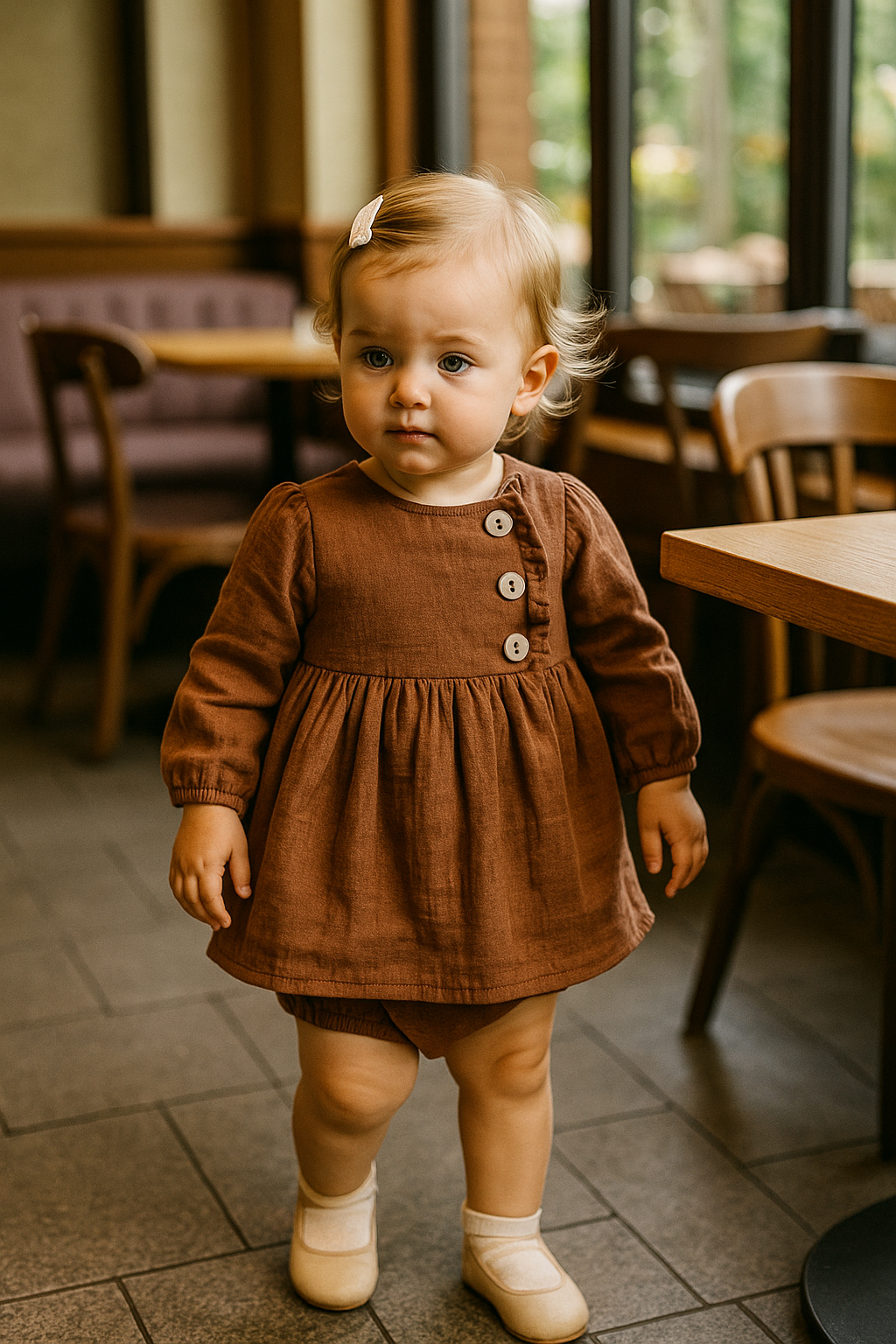 AD23261.Kız Bebek Elbise 3-6/6-9/9-12/18-24 AY