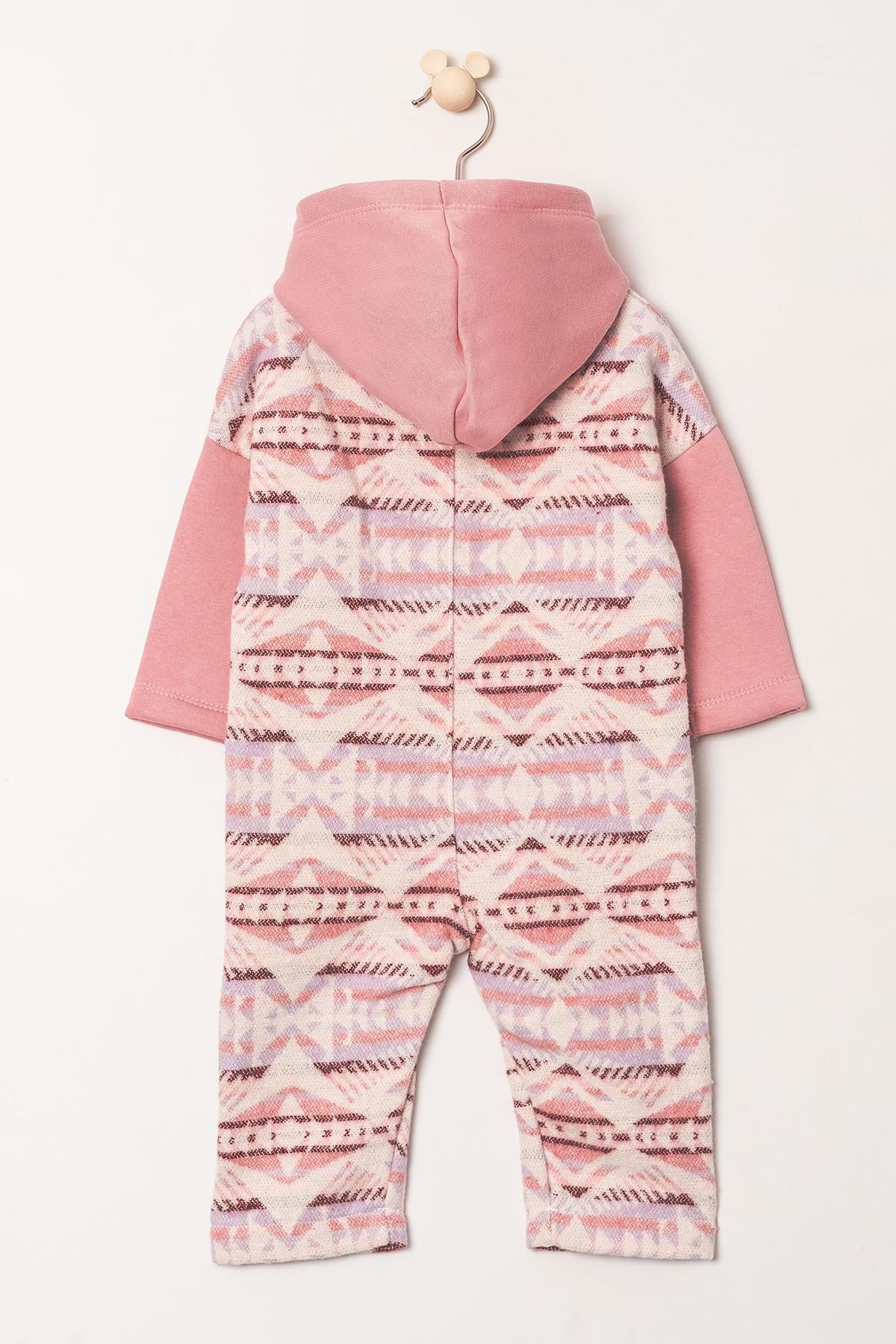 Aydodo  Etnik Desen Kapşonlu Bebe Tulum
