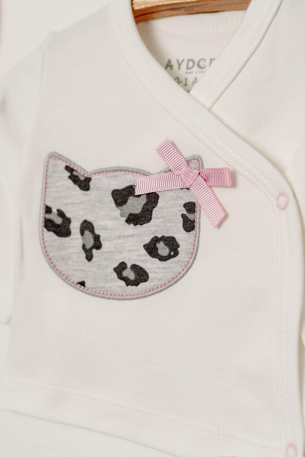 Aydodo Kız Bebek 5li Zıbın Set Pembe Bebe Takım