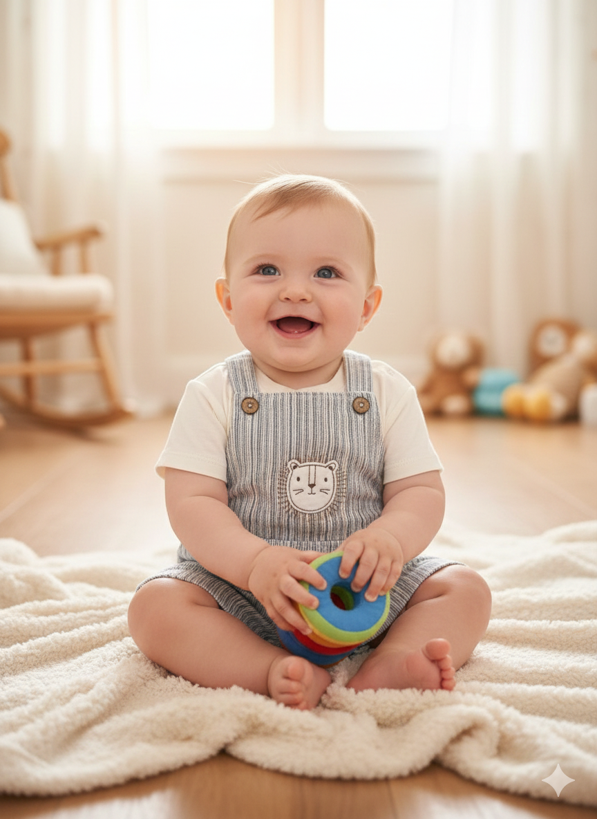 ÇİZGİLİ DOKUMA SALOPET TİŞÖRT TAKIM 3-6/6-9/9-12/18-24AY