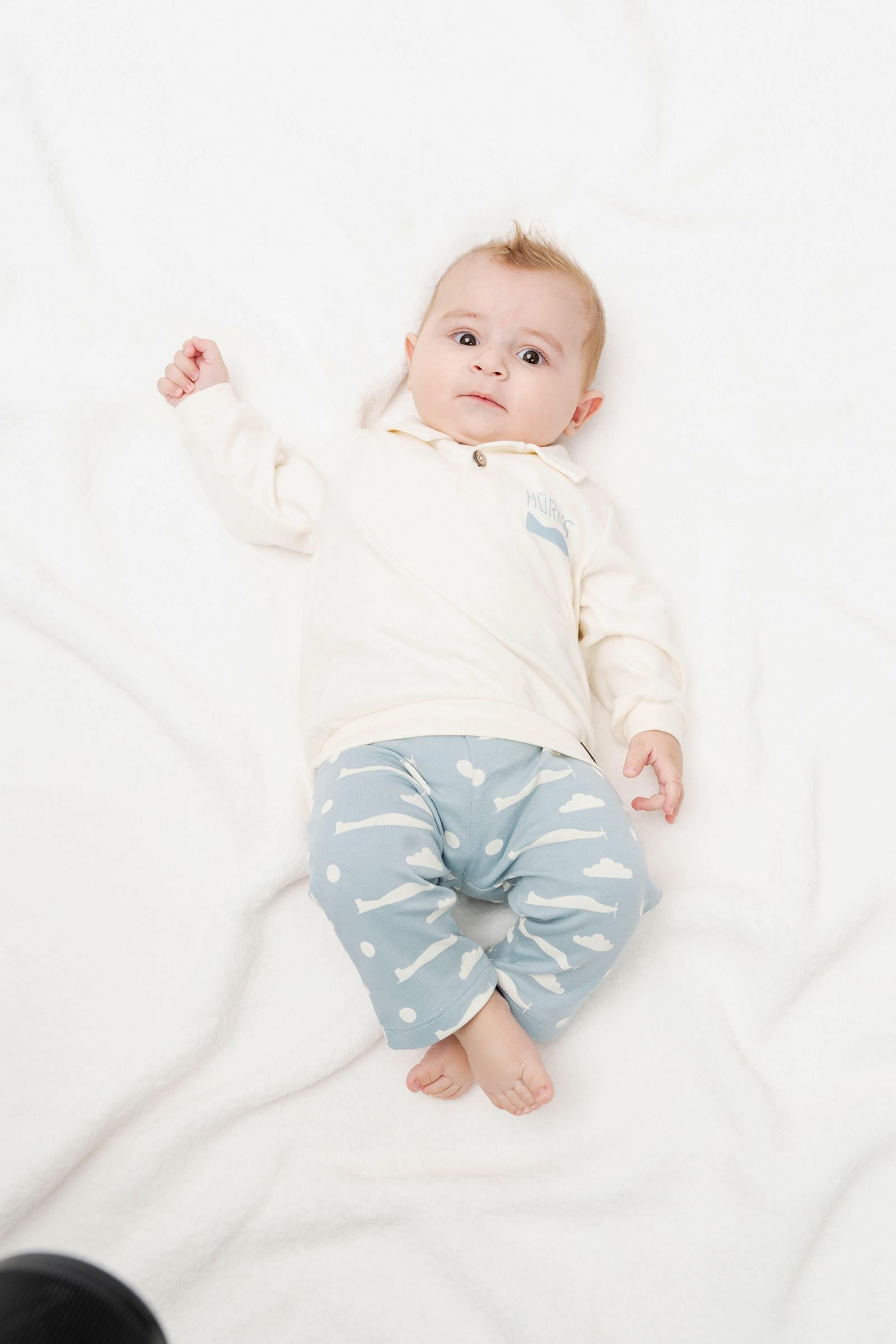 HÜRKUŞ İlk Uçuş %100 Organik Pamuk 2li Bebek Takımı