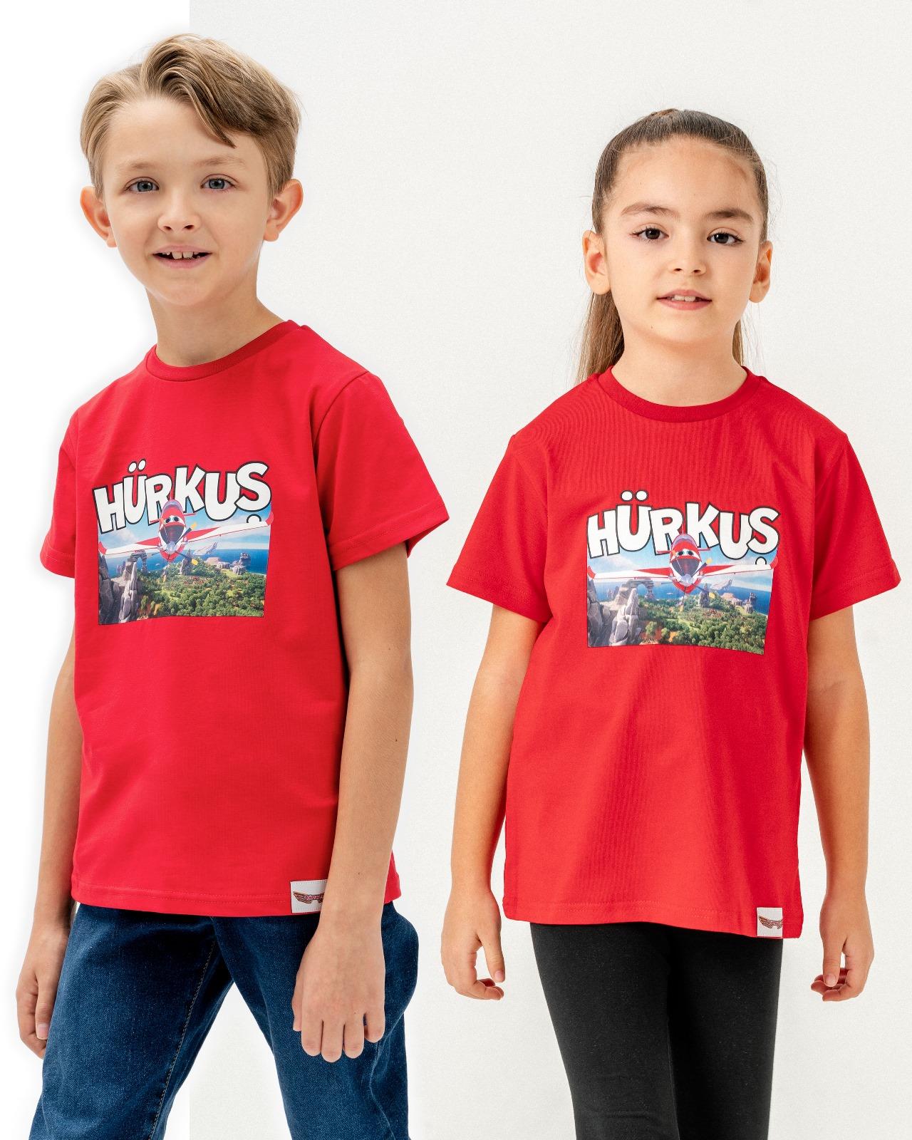 HÜRKUŞ Perspektif Bisiklet Yaka Çocuk Tişört